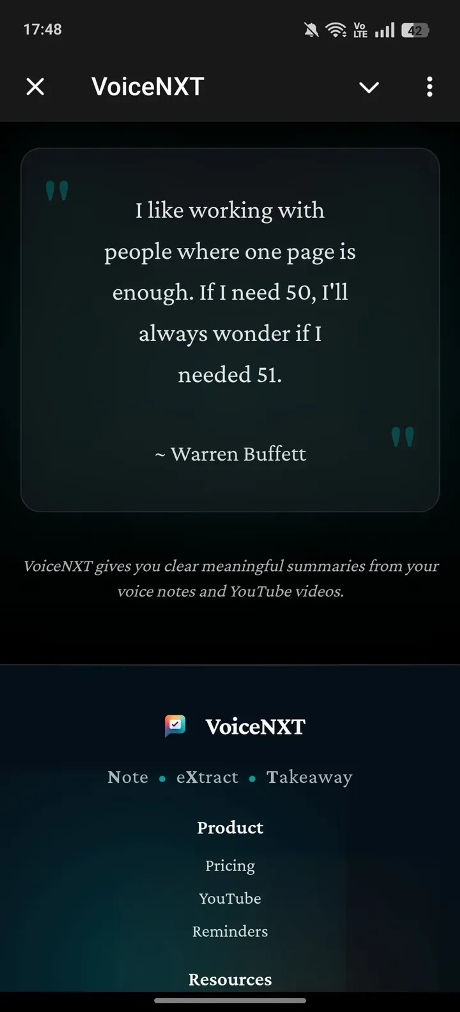 VoiceNXT в Телеграм — скриншот 3