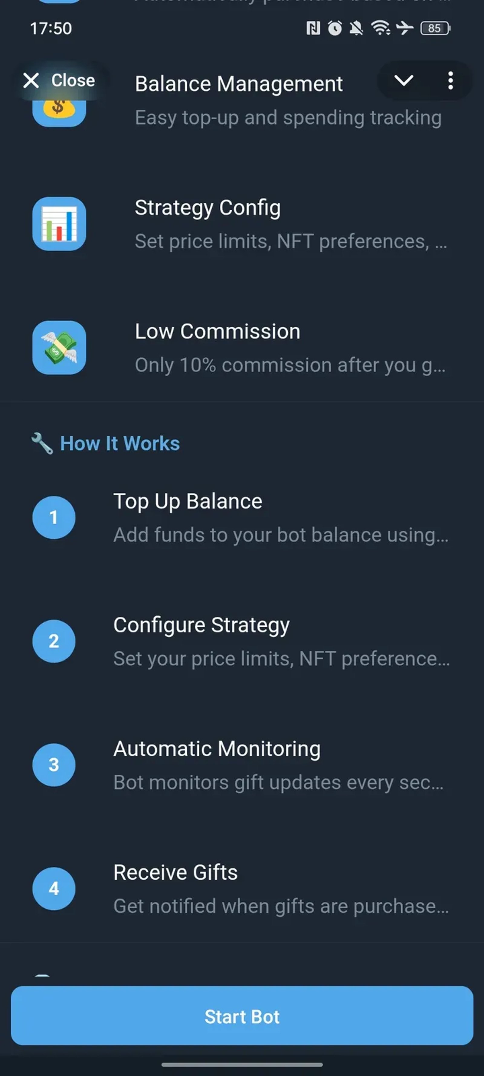 Telegram Gifts Autobuy Telegram Screenshot 2