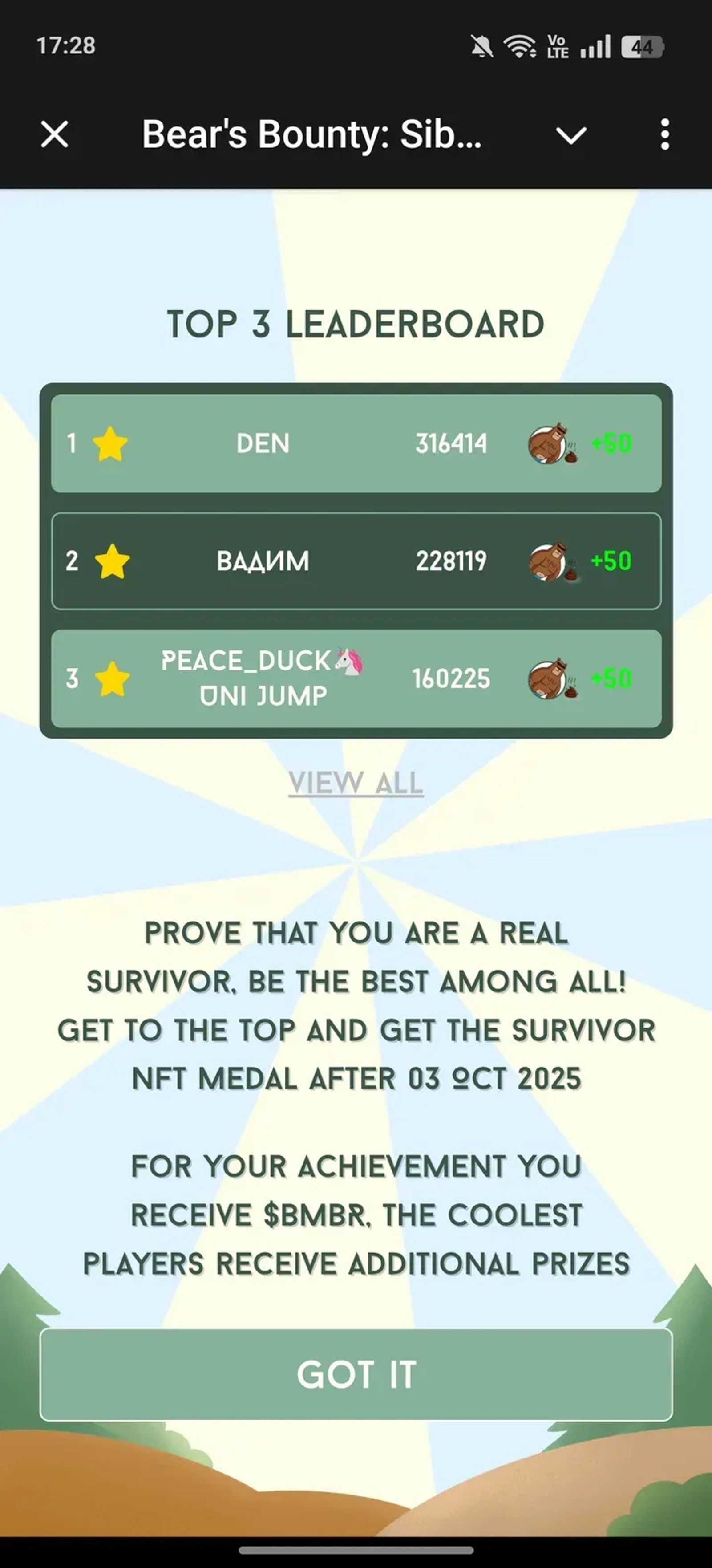 Bear's Bounty: Siberian Chase в Телеграм — скриншот 2