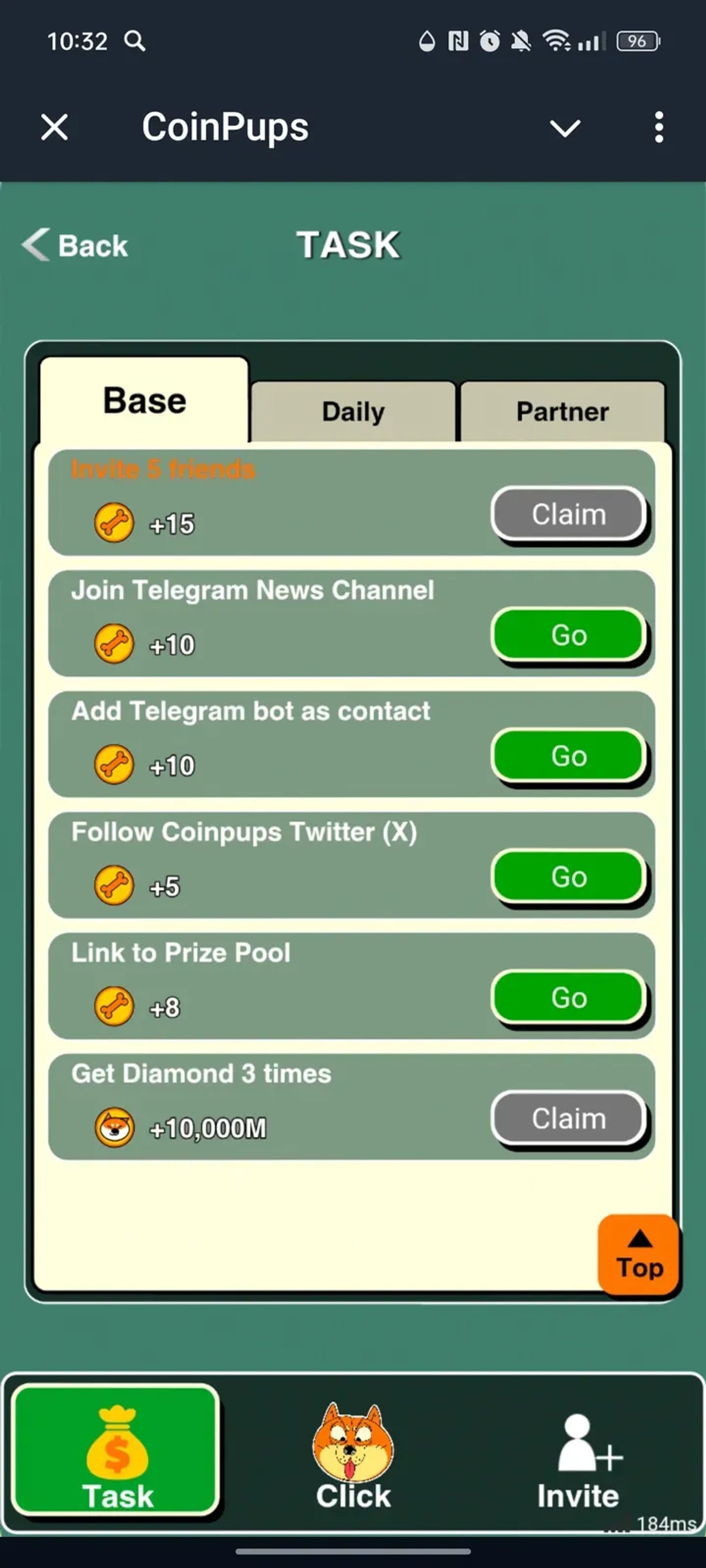 CoinPups в Телеграм — скриншот 2