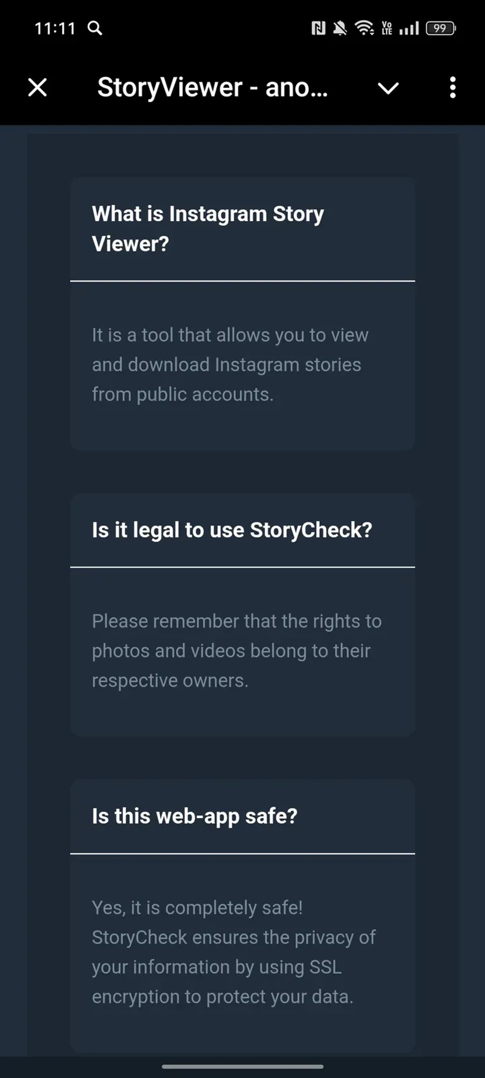 StoryViewer - anonymous instagram story viewer tool spy Telegram Screenshot 2