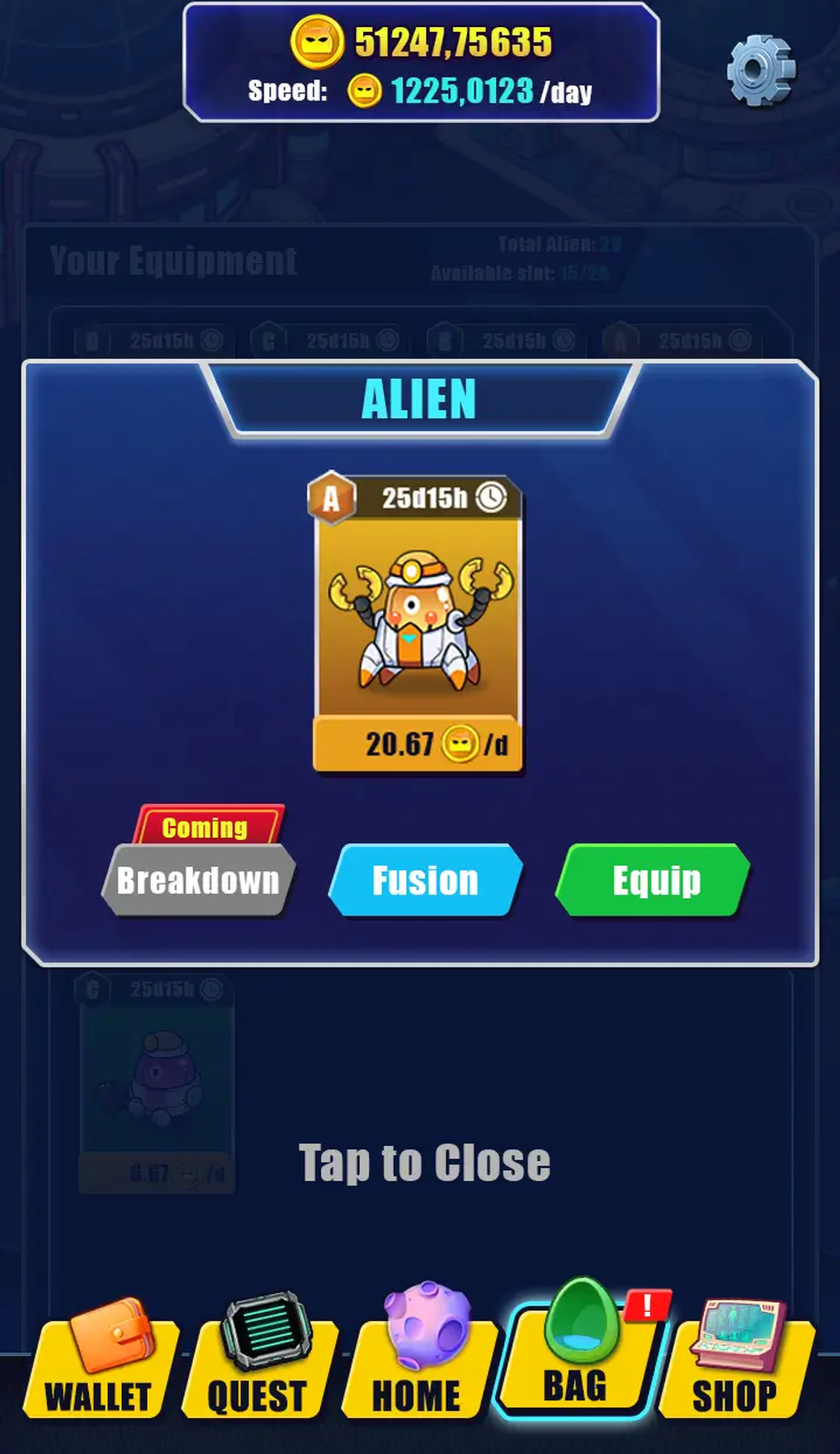 Alien Mine ($ALEN) в Телеграм — скриншот 4