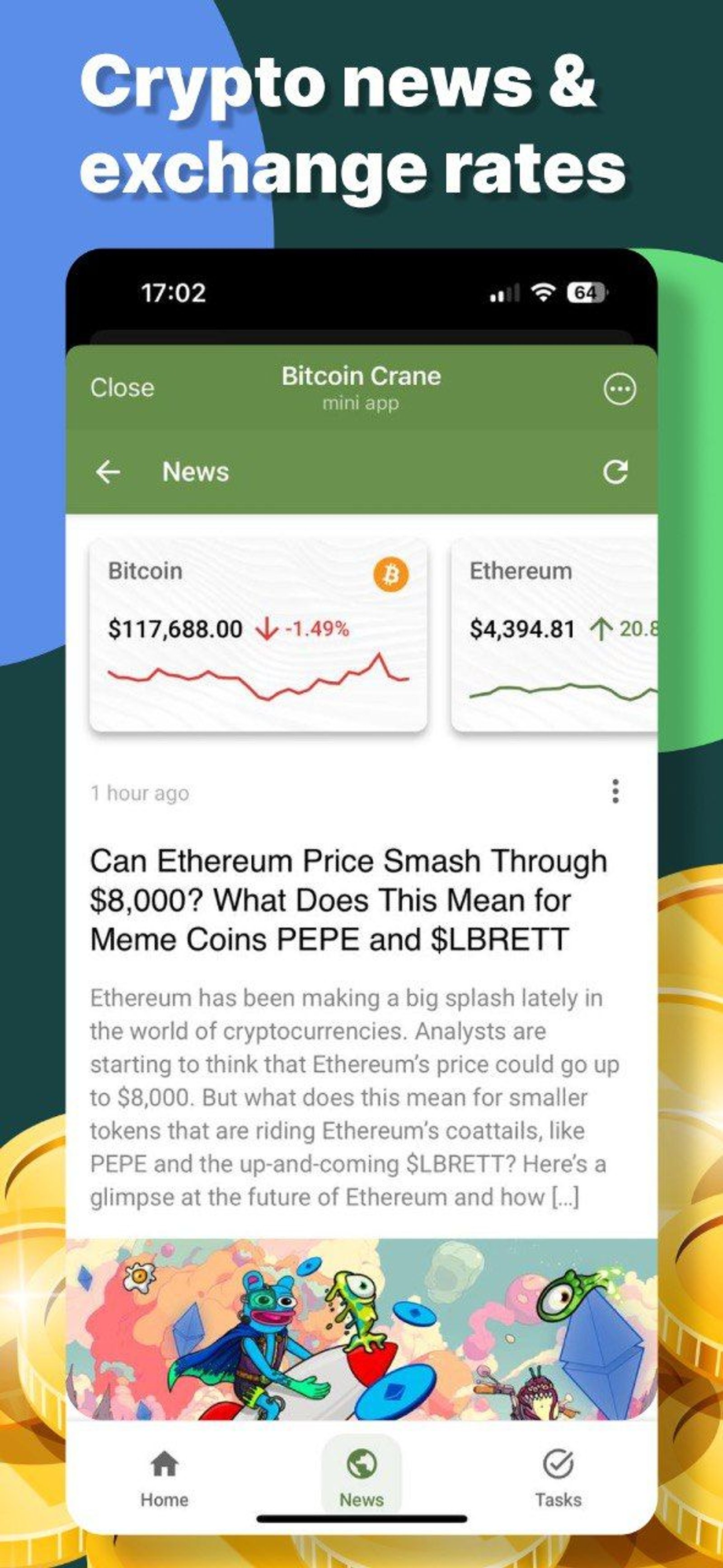 Bitcoin Crane Telegram Screenshot 2