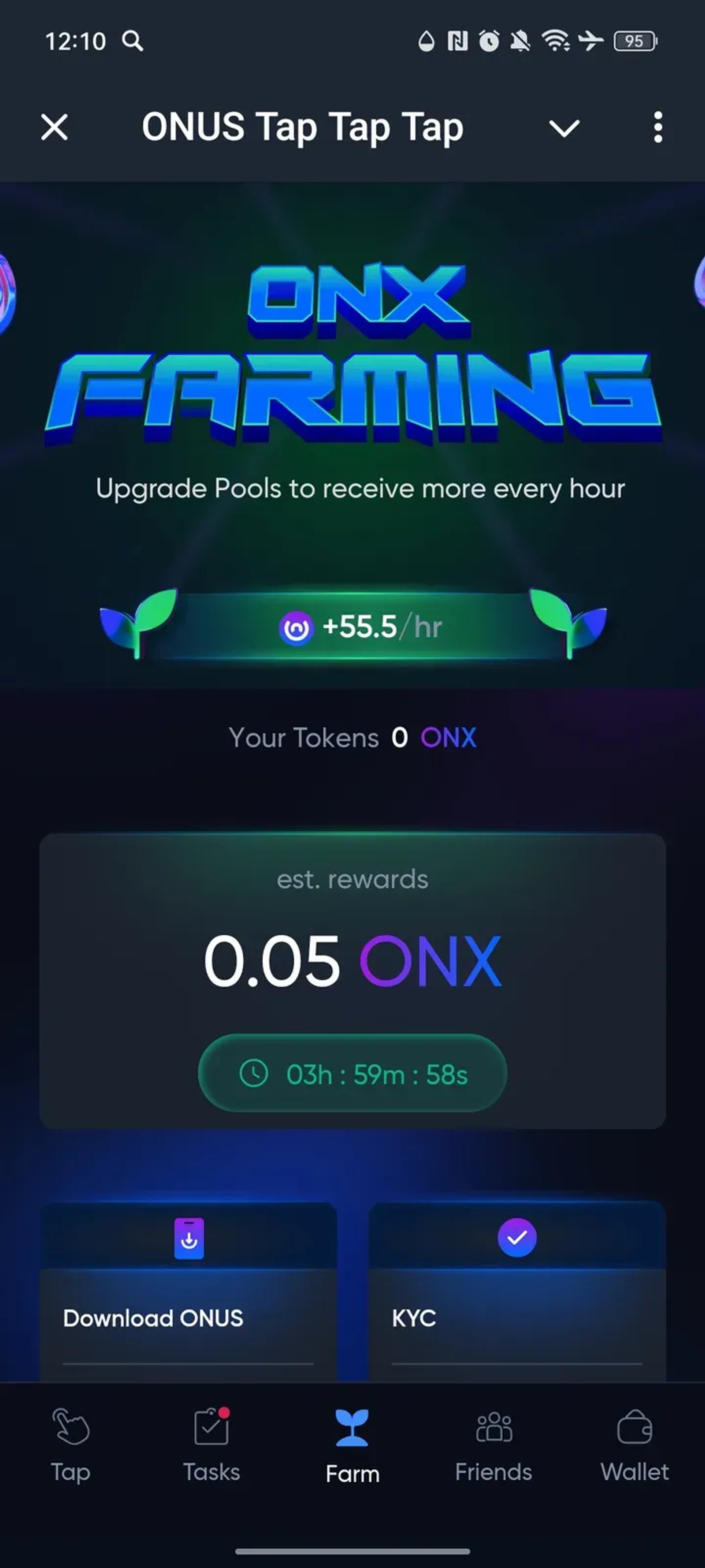 ONUS Exchange Bot в Телеграм — скриншот 3