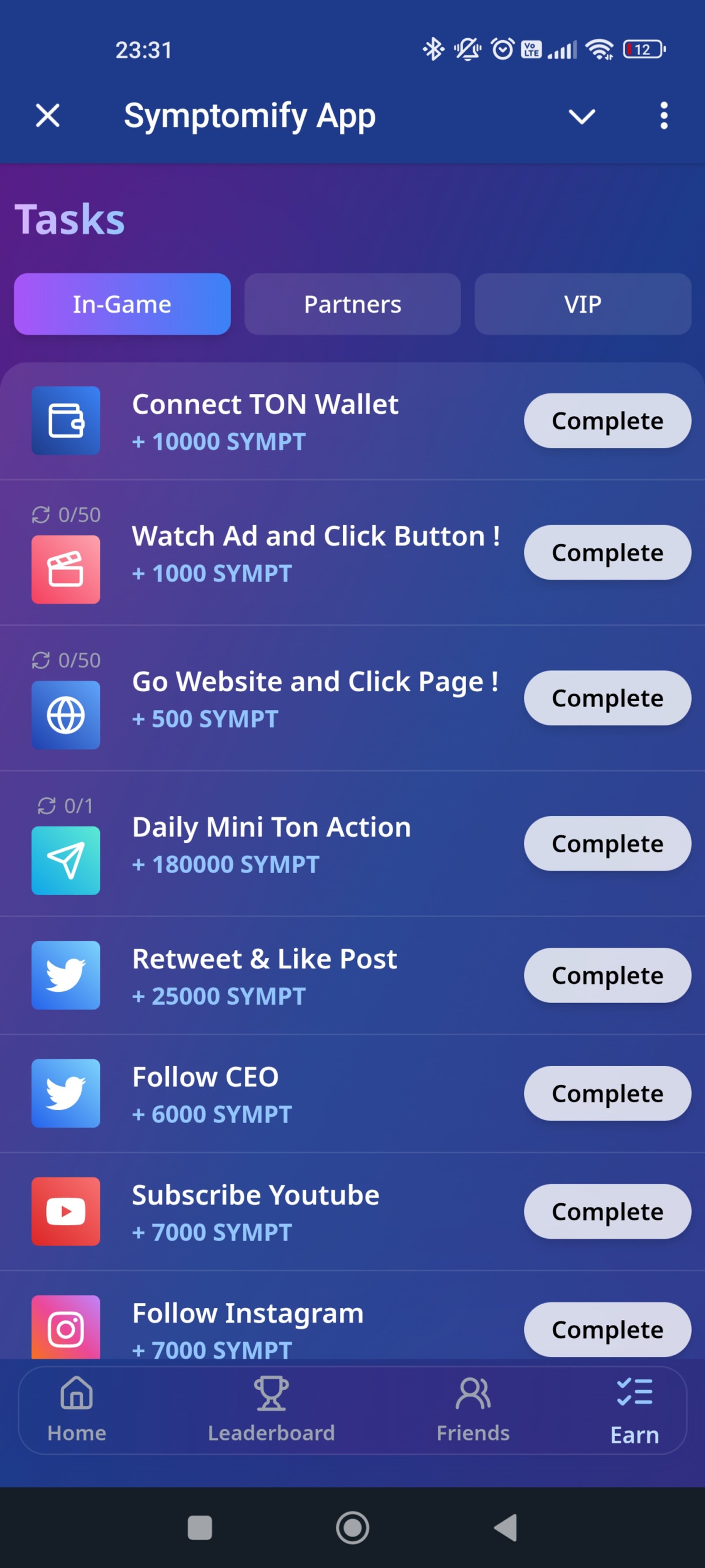 Symptomify Задания