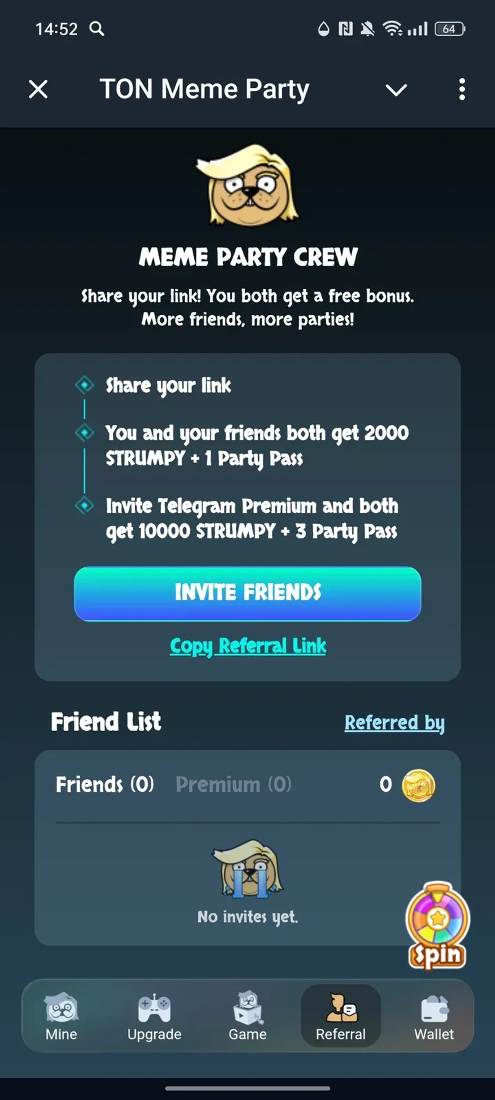 TON Meme Party в Телеграм — скриншот 4