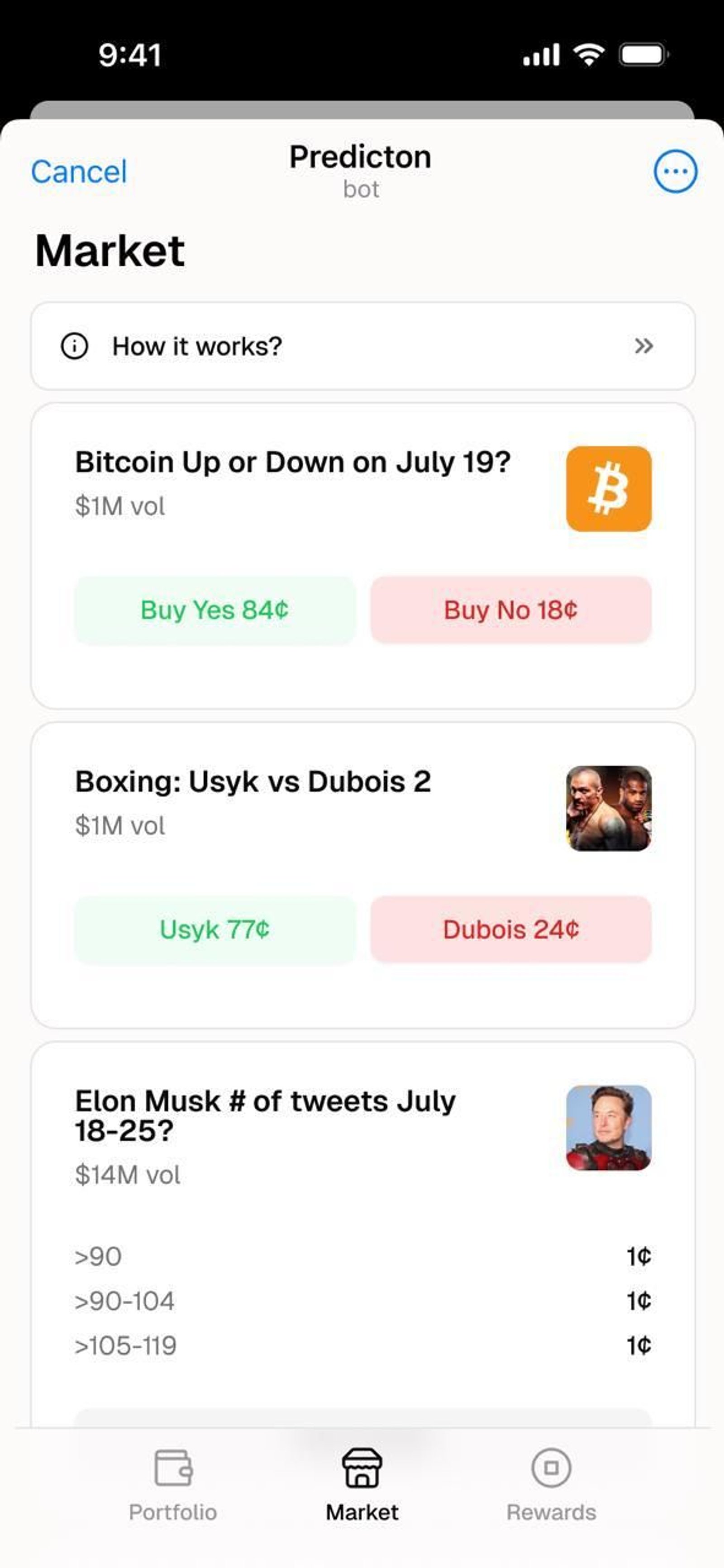 Predicton Telegram Screenshot 3