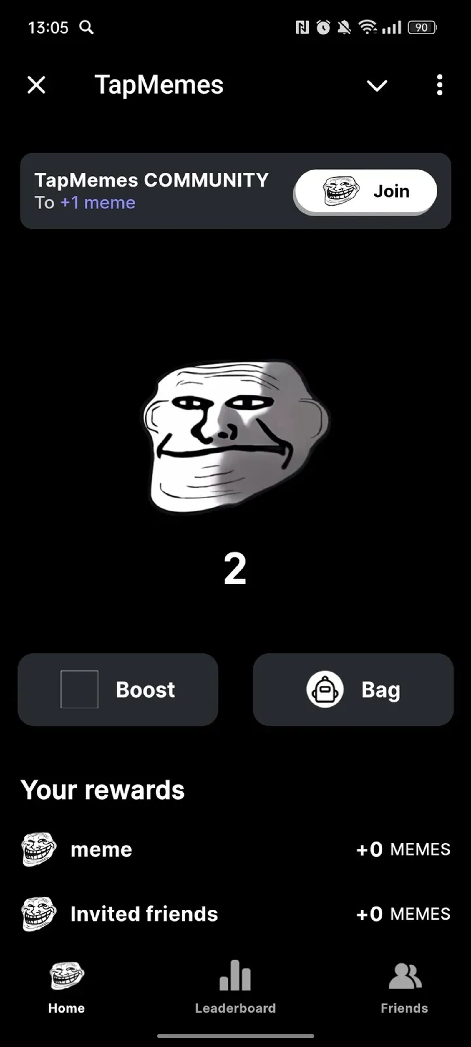 TapMemes в Телеграм — скриншот 1