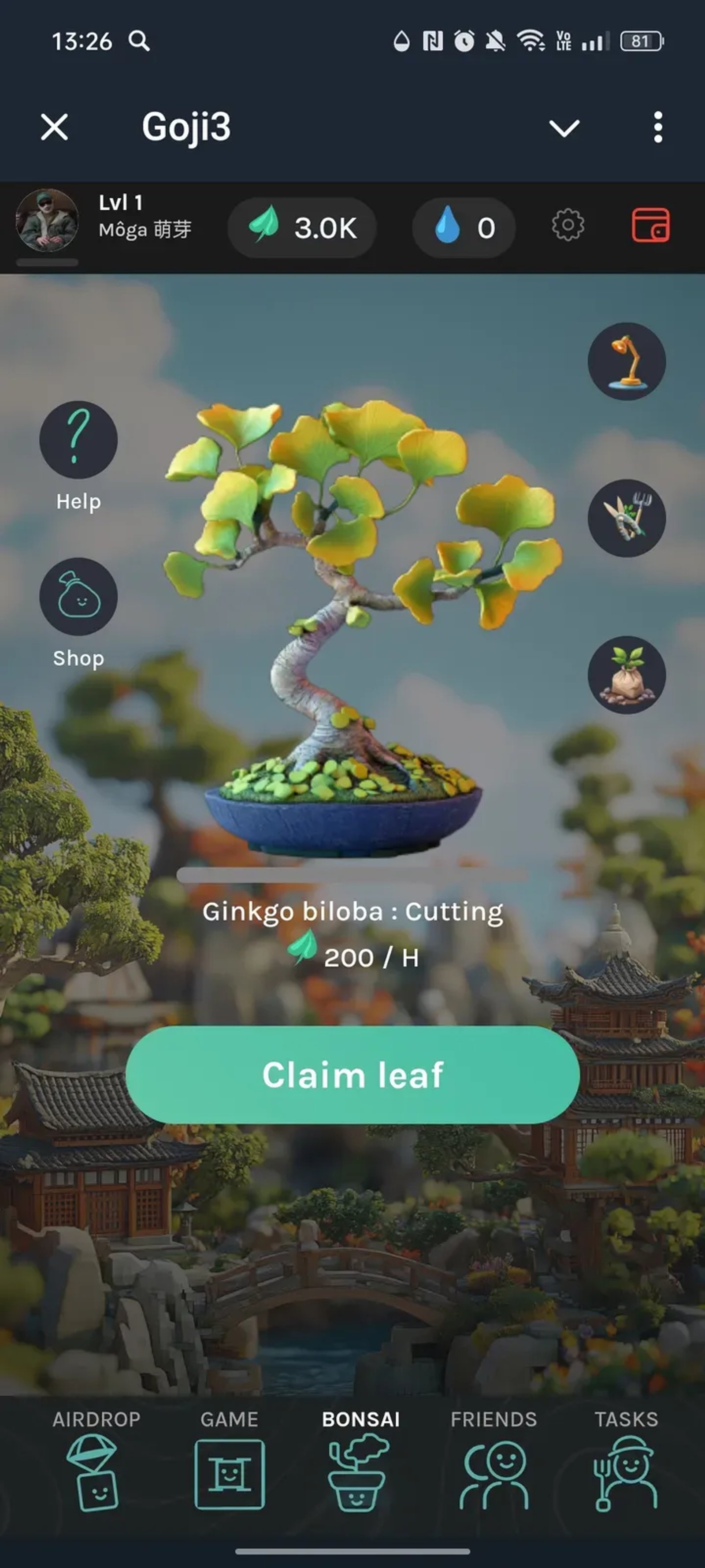 Goji3 в Телеграм — скриншот 3