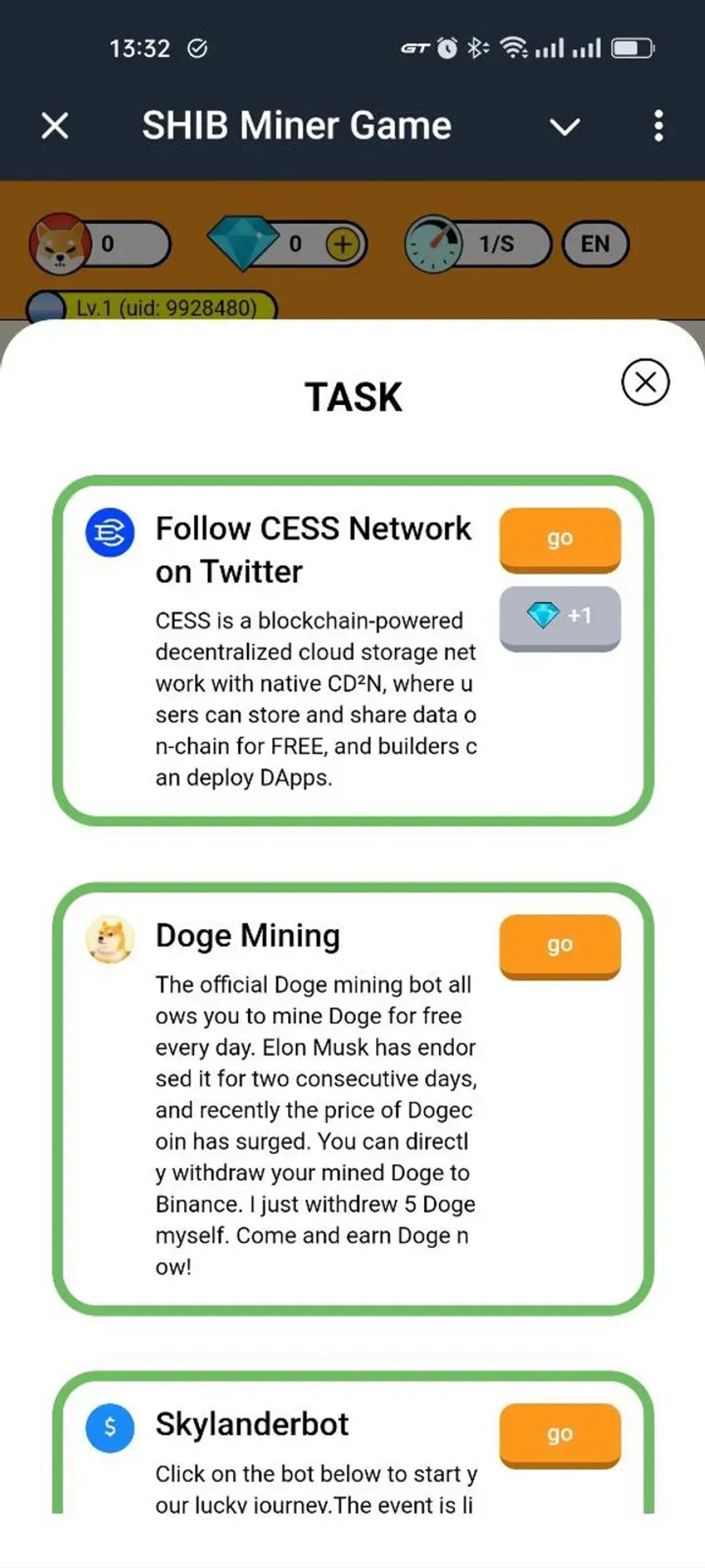 SHIB Miner Game Telegram Screenshot 4