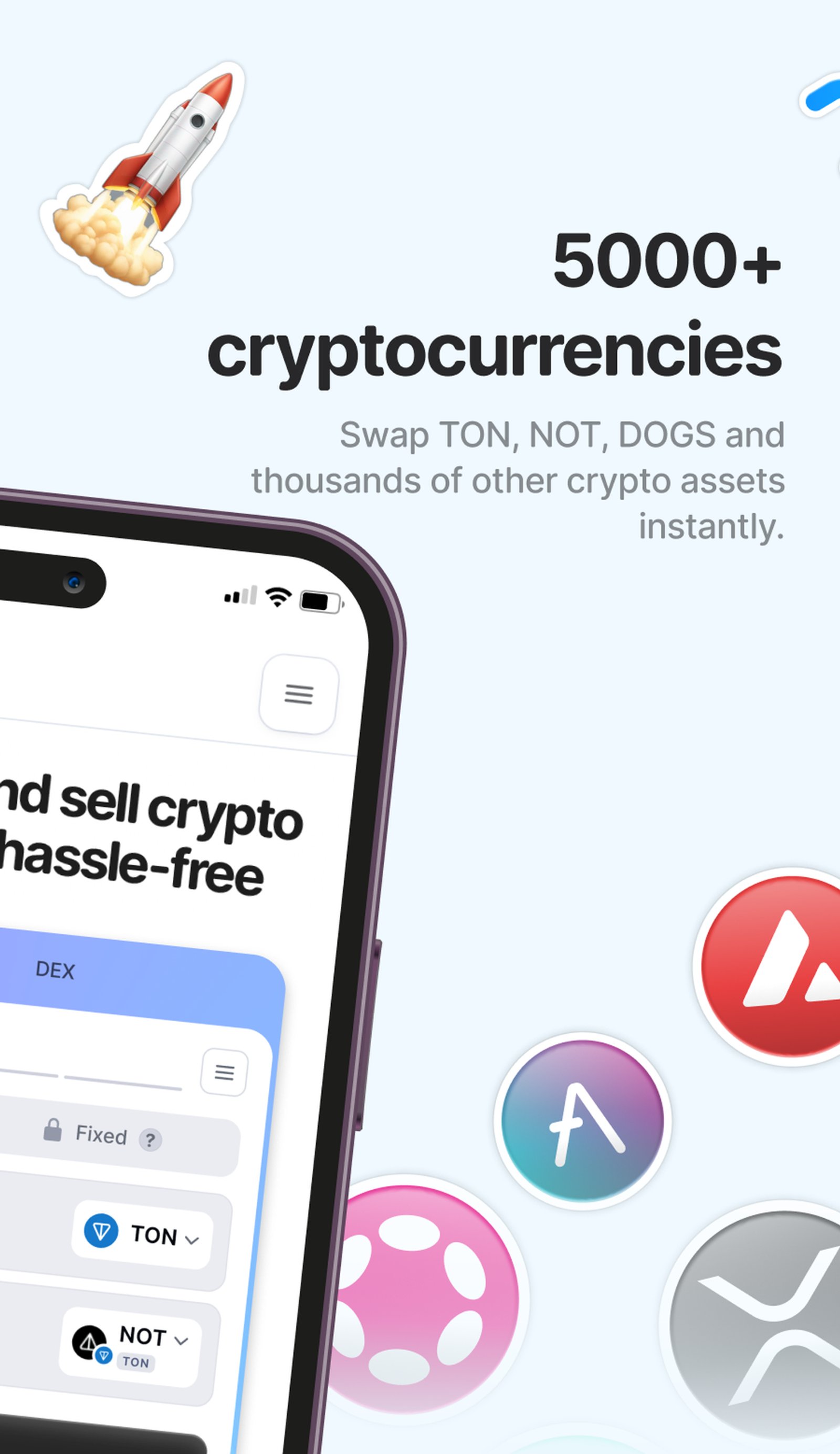 LetsExchange.io в Телеграм — скриншот 2