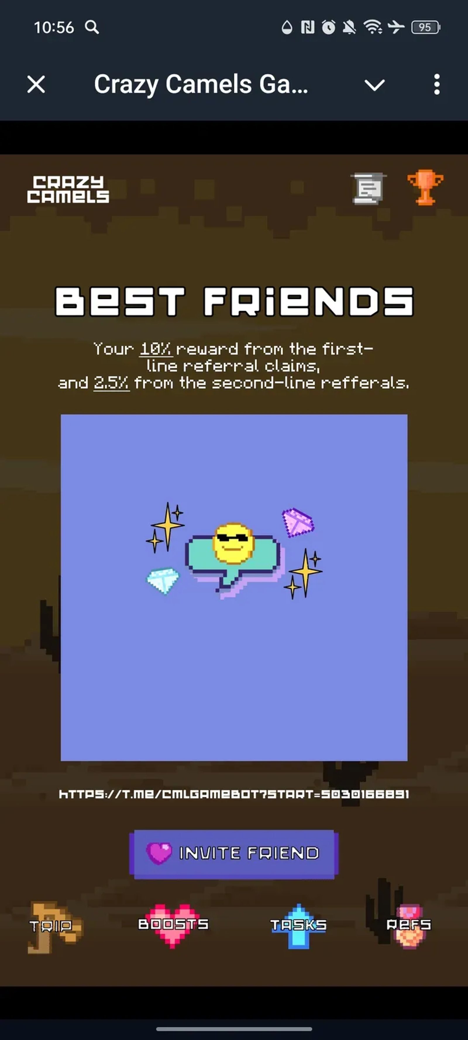 Crazy Camels Game Telegram Screenshot 4