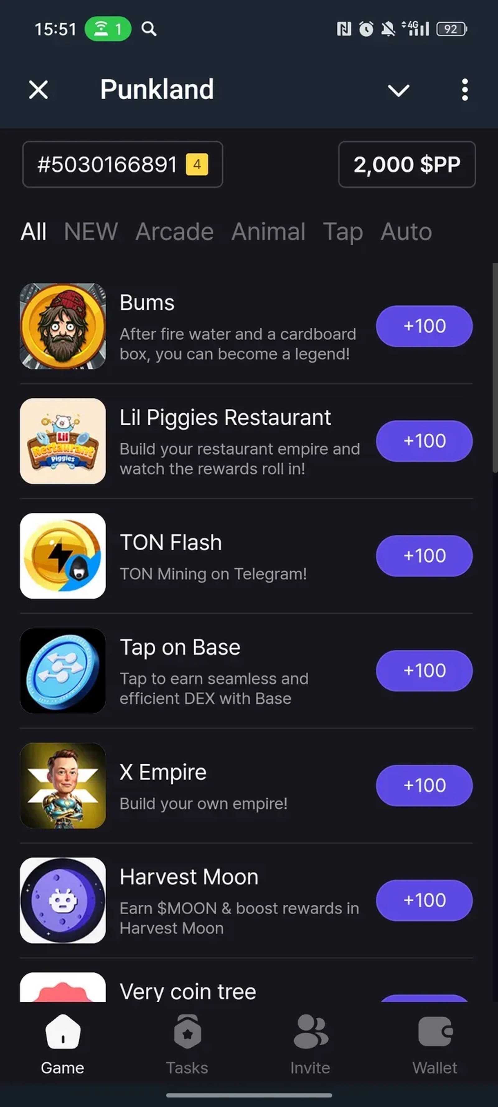 Punkland в Телеграм — скриншот 1