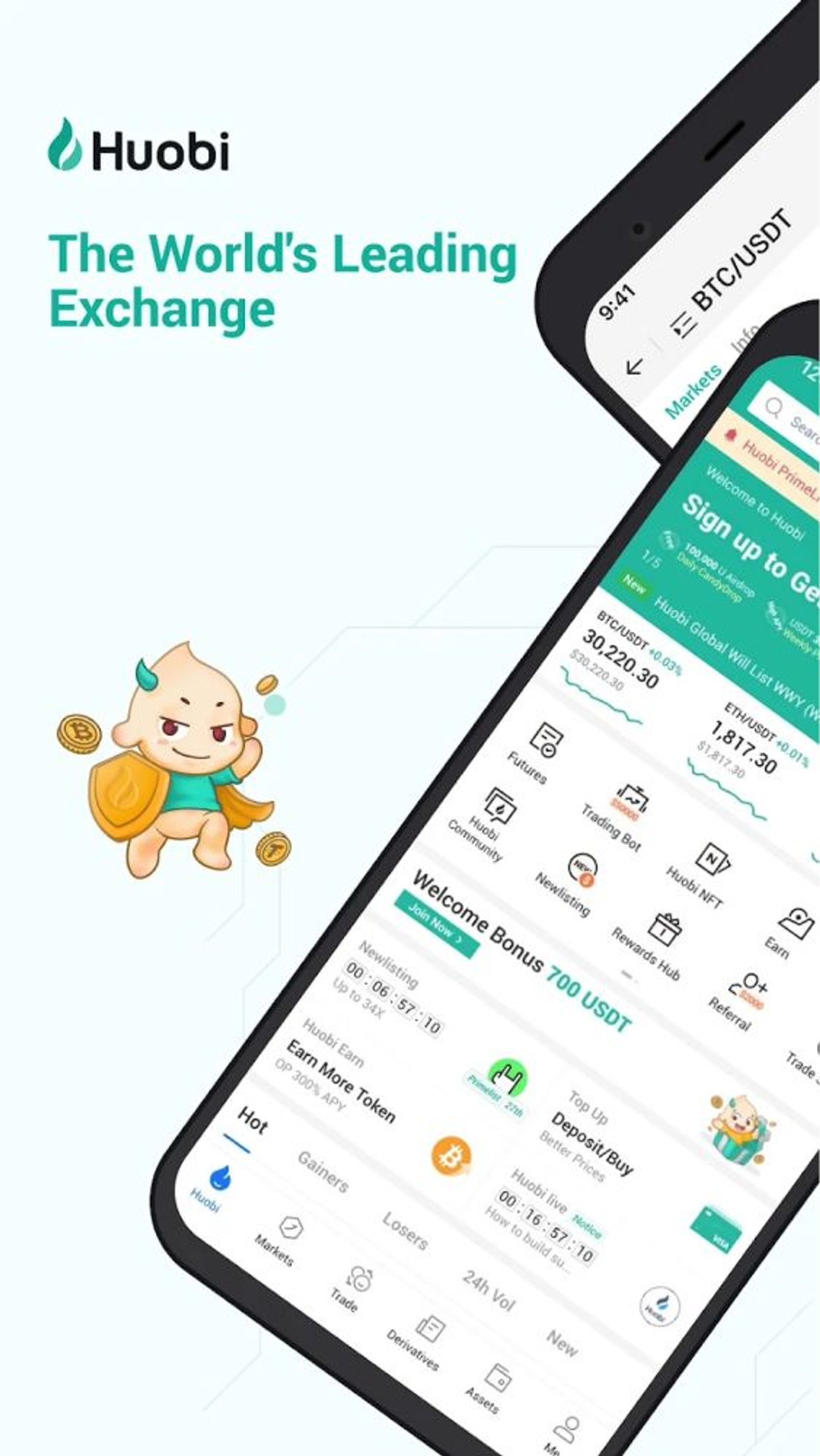Huobi в Телеграм — скриншот 1