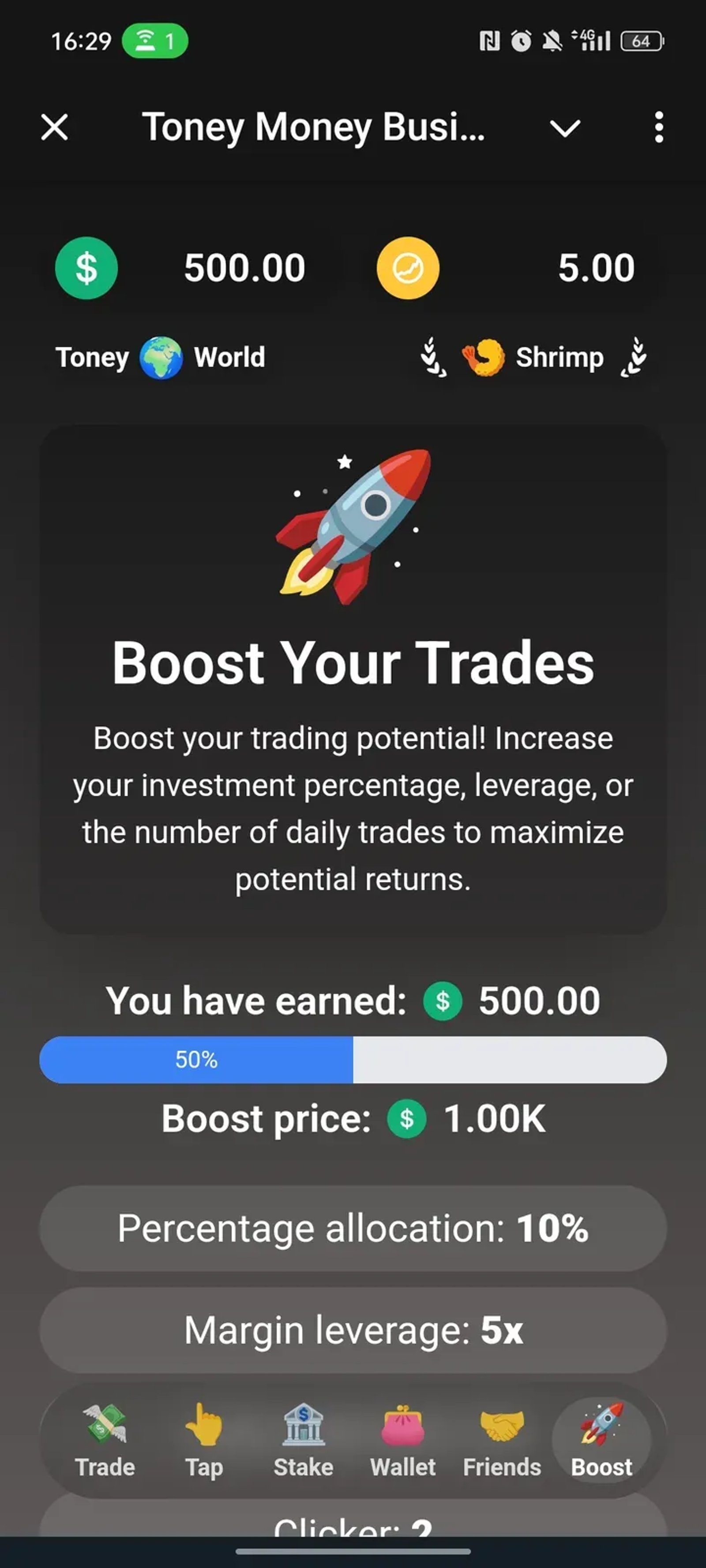 Toney Money Business в Телеграм — скриншот 6