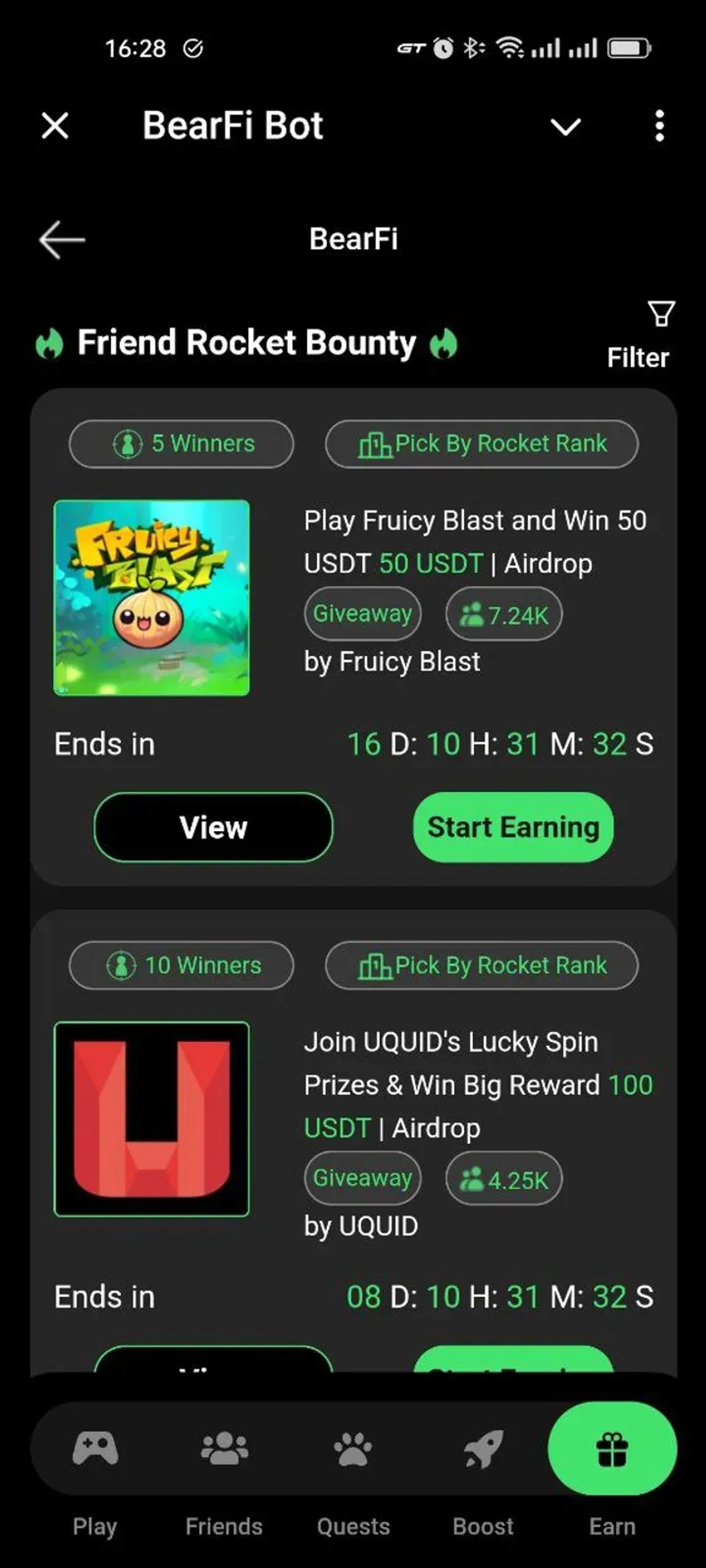 BearFi Bot в Телеграм — скриншот 5