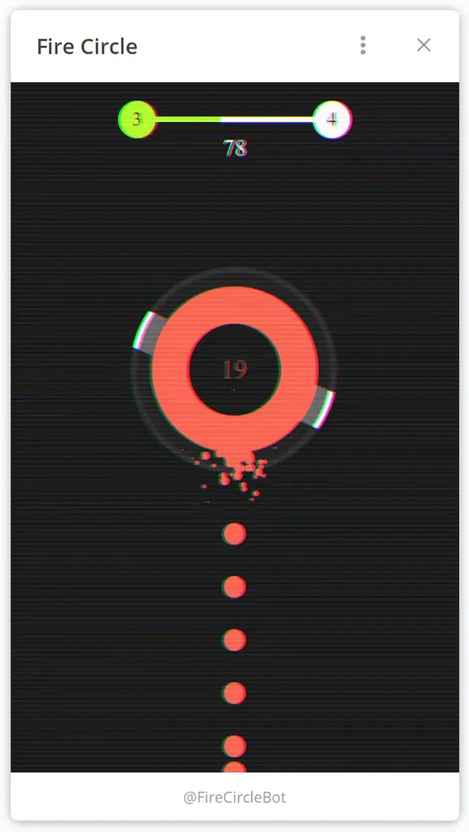 Fire Circle в Телеграм — скриншот 1