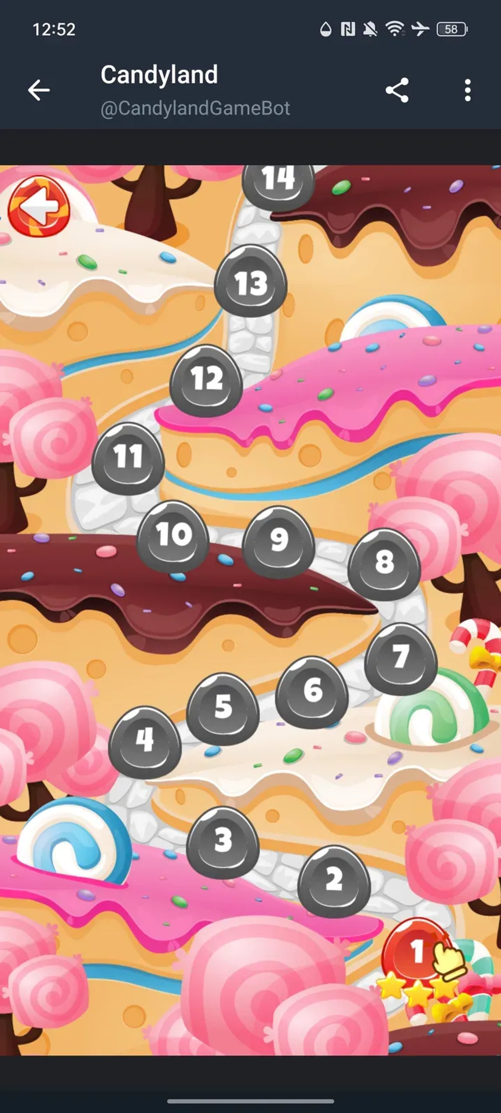 Candyland Game в Телеграм — скриншот 2