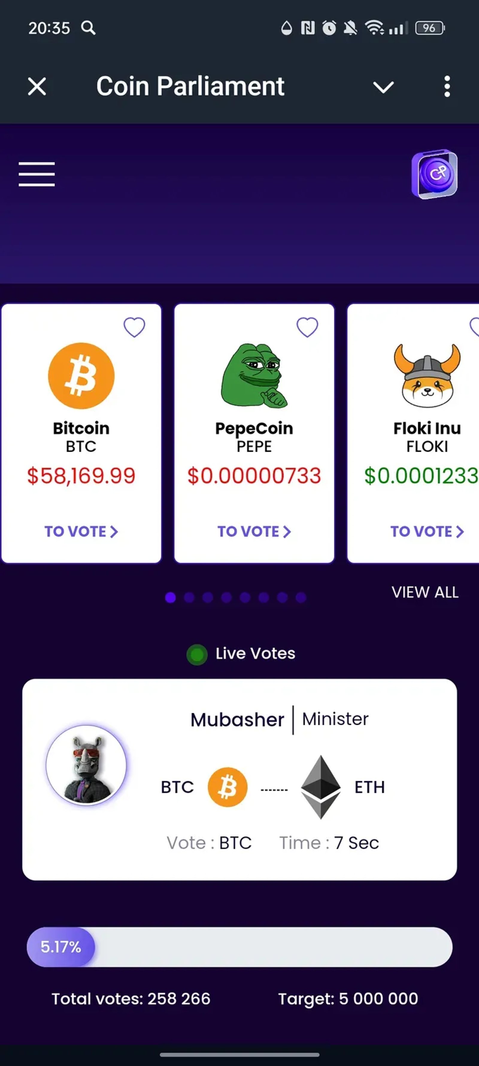 Vote To Earn в Телеграм — скриншот 2
