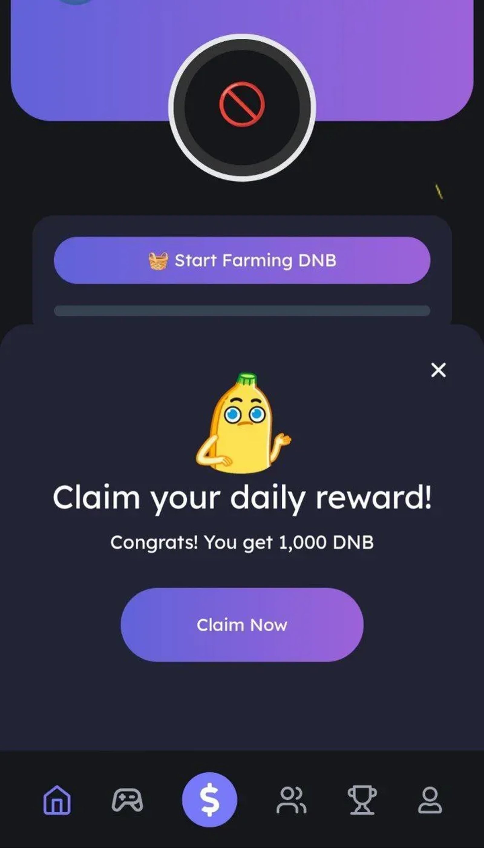 Dynabit App в Телеграм — скриншот 5