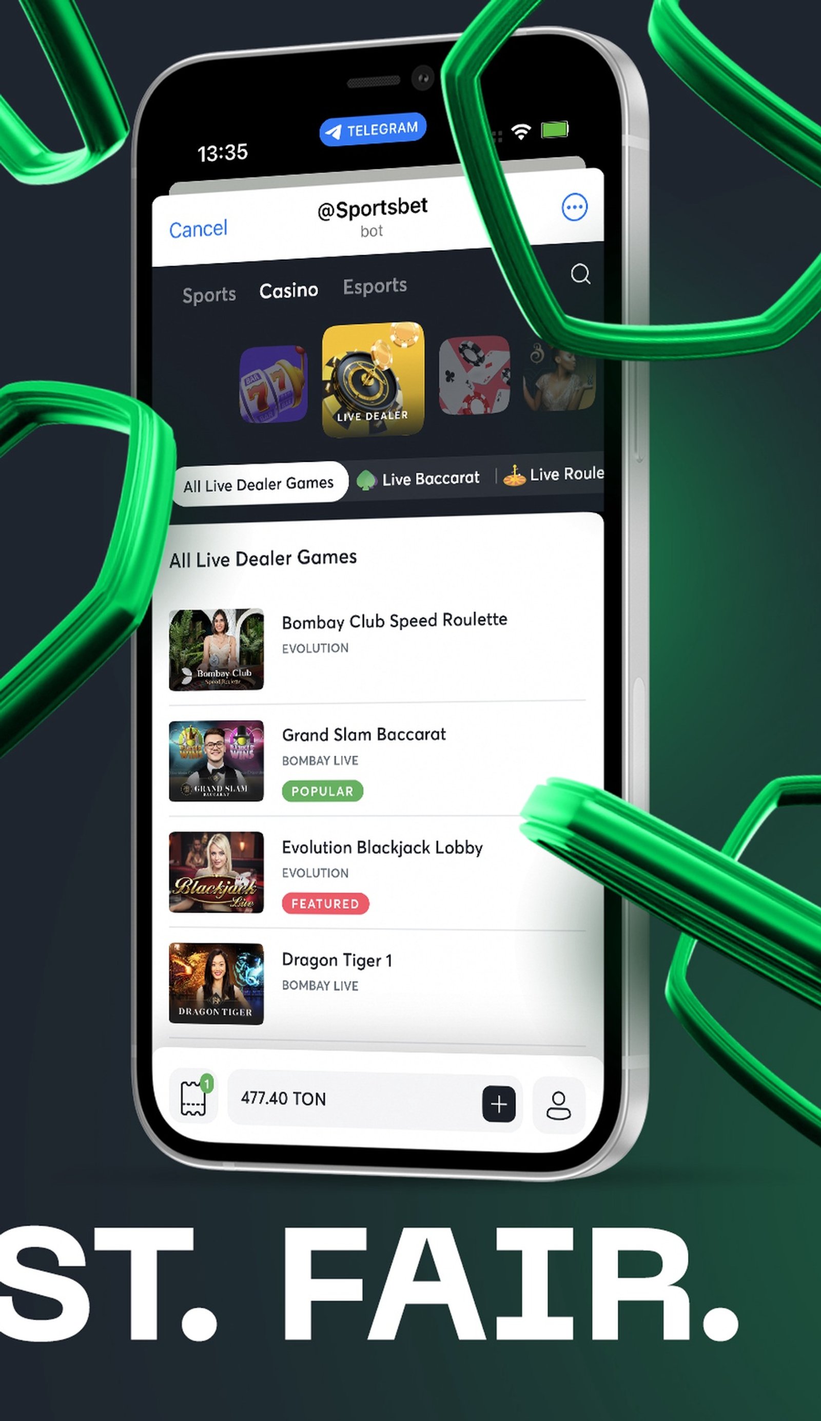 @Sportsbet в Телеграм — скриншот 3