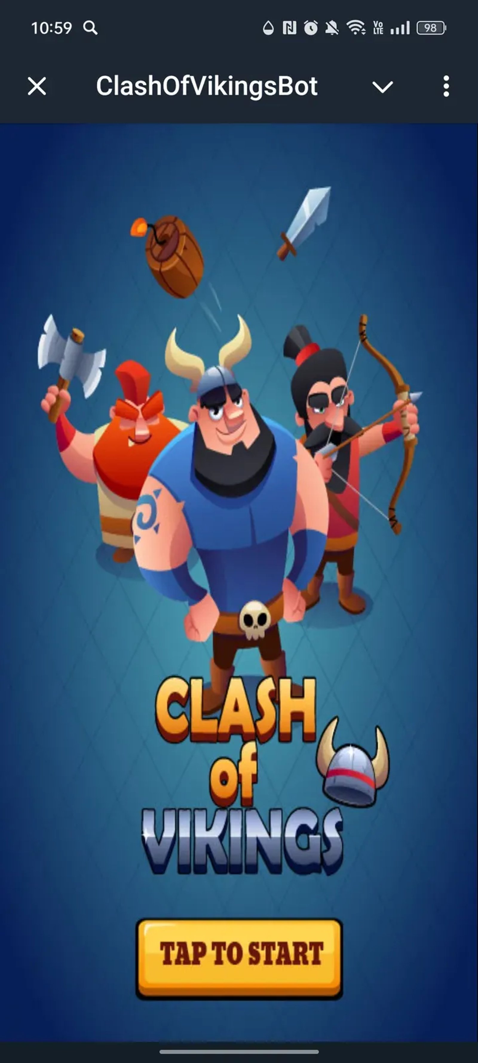 ClashOfVikingsBot Telegram Screenshot 1