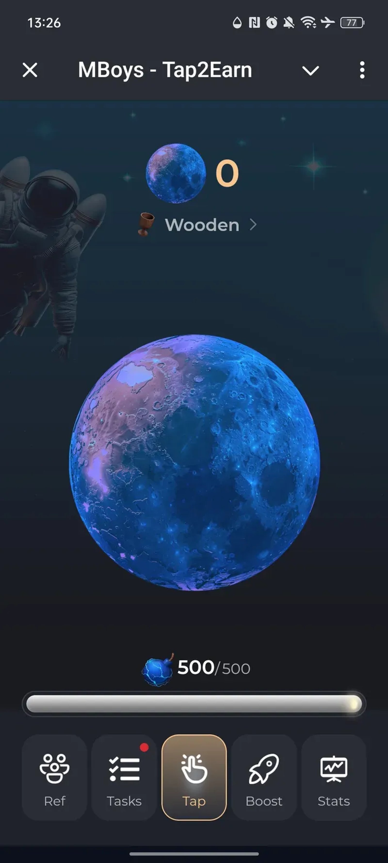 MBoys - Tap2Earn в Телеграм — скриншот 1