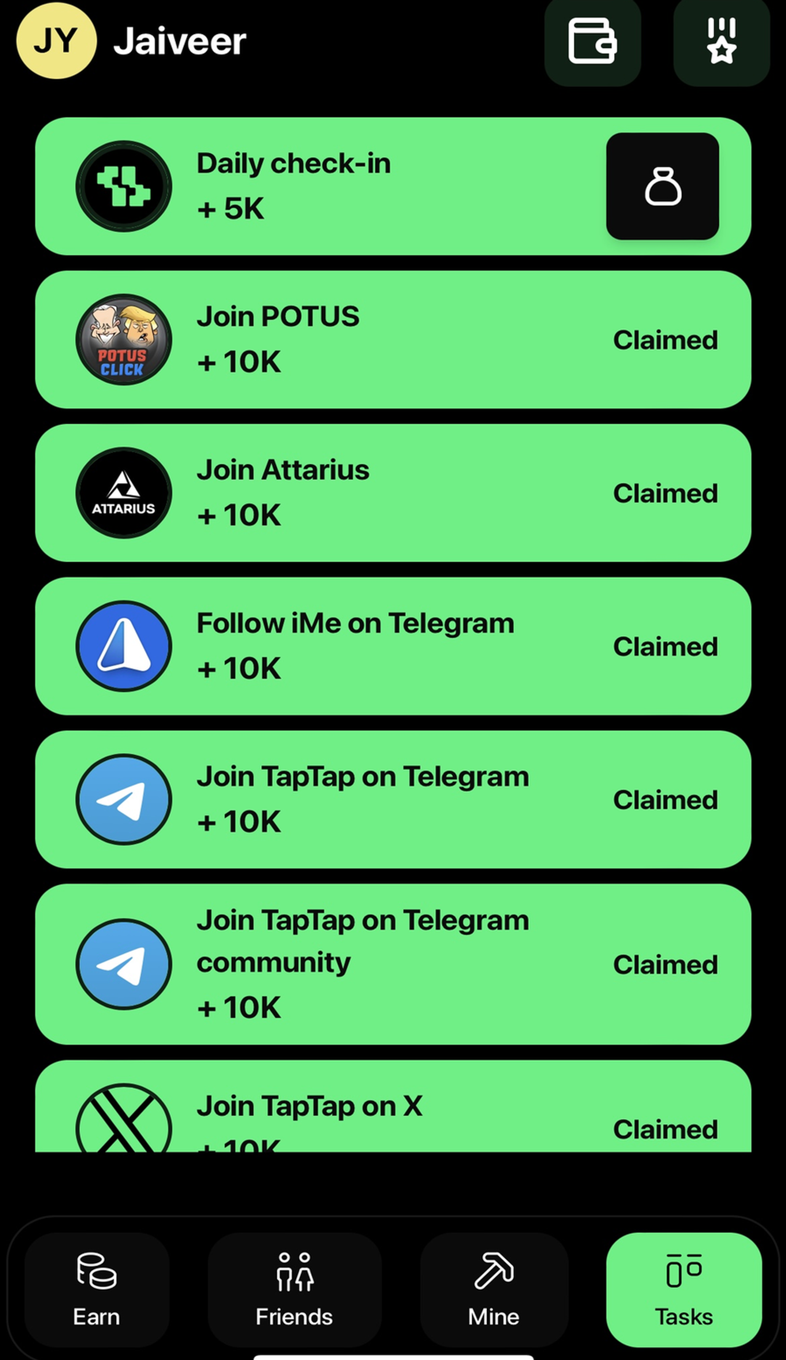 TapTap в Телеграм — скриншот 4