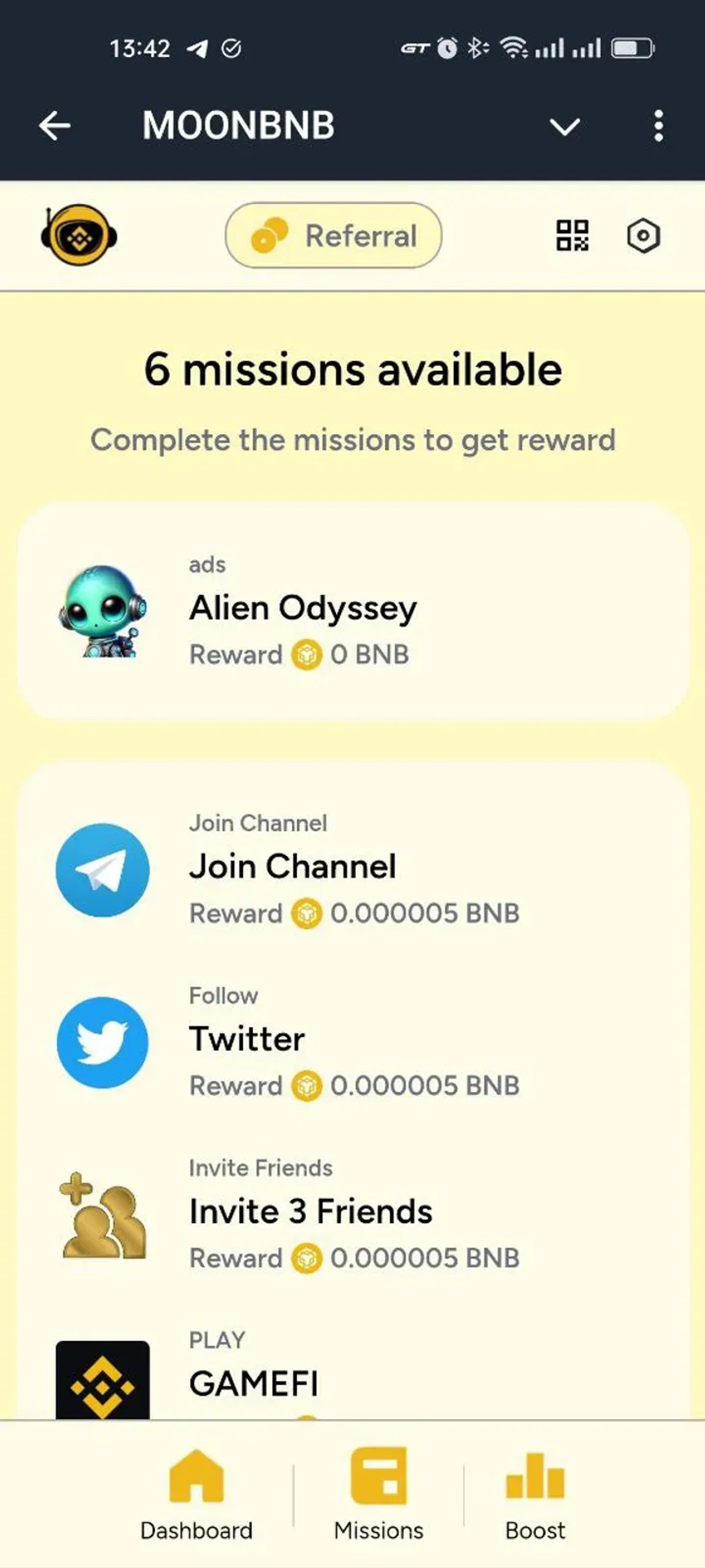 MOONBNB в Телеграм — скриншот 1