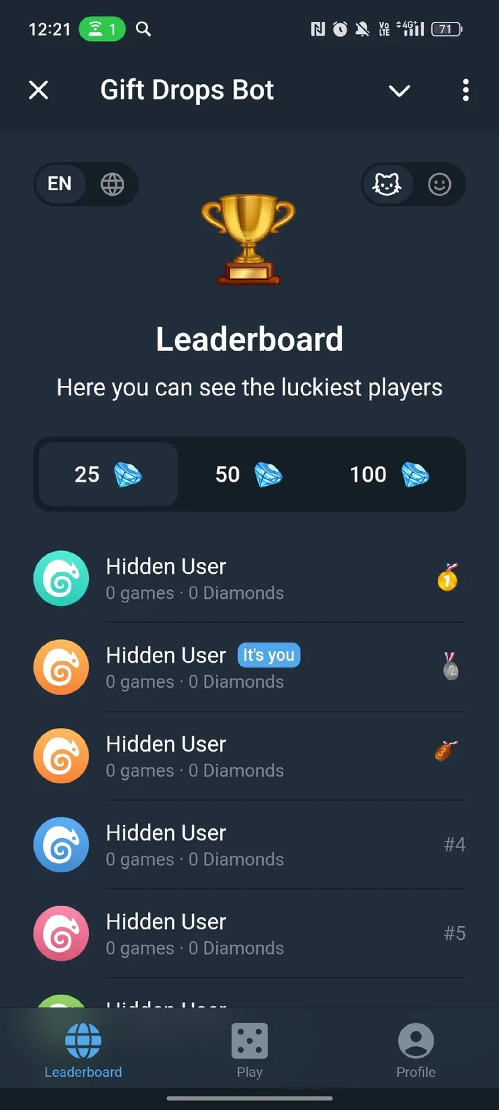 Gift Drops Bot в Телеграм — скриншот 2