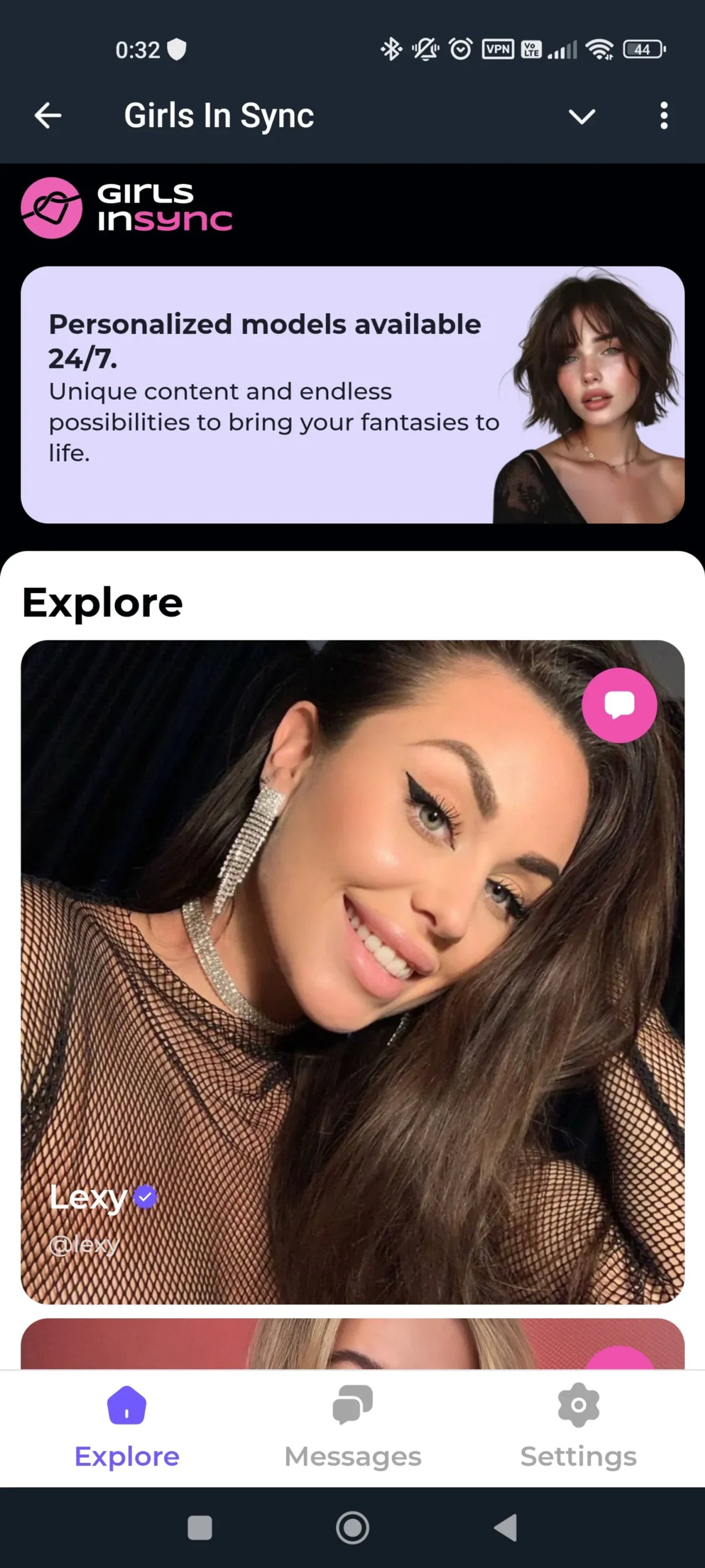 GirlsInSyncBot Девушка