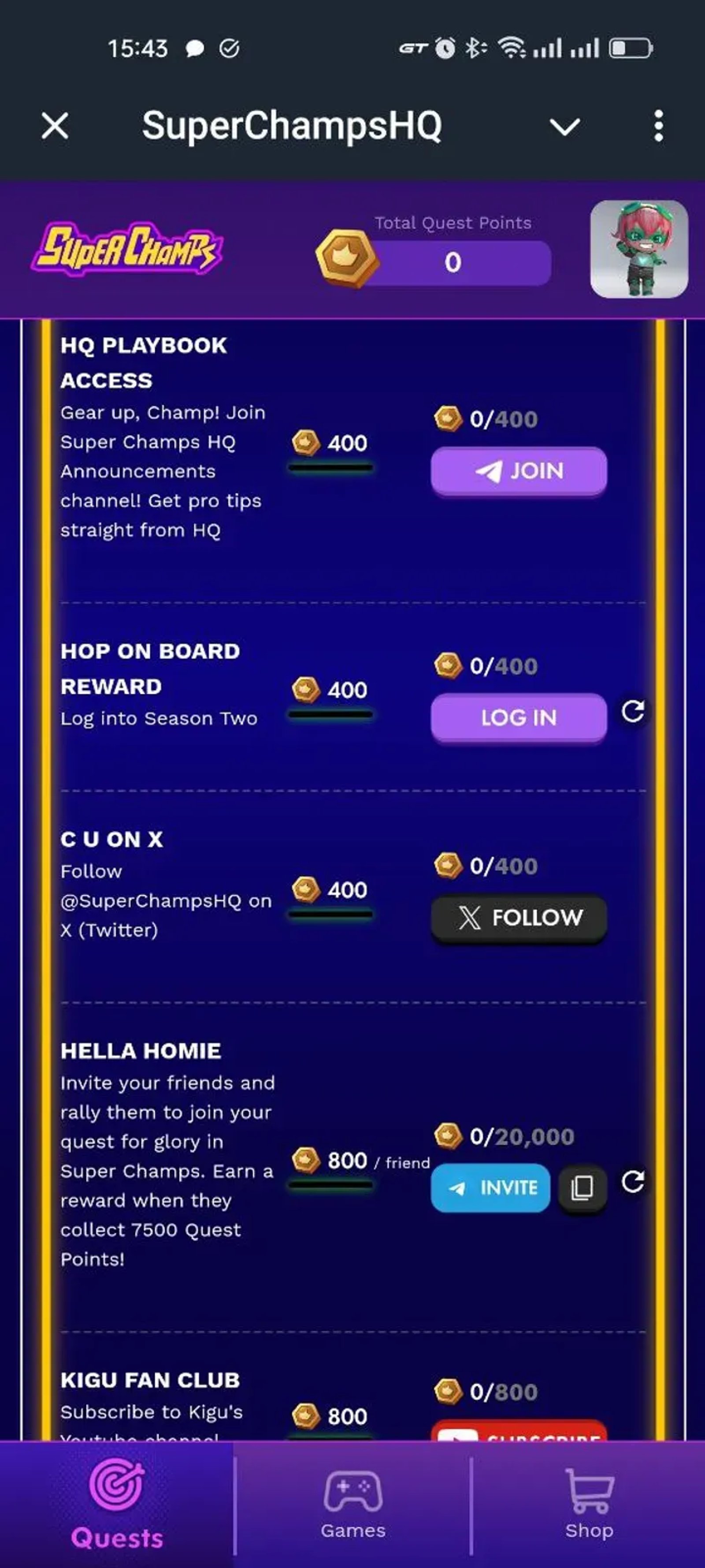 SuperChampsHQ в Телеграм — скриншот 5