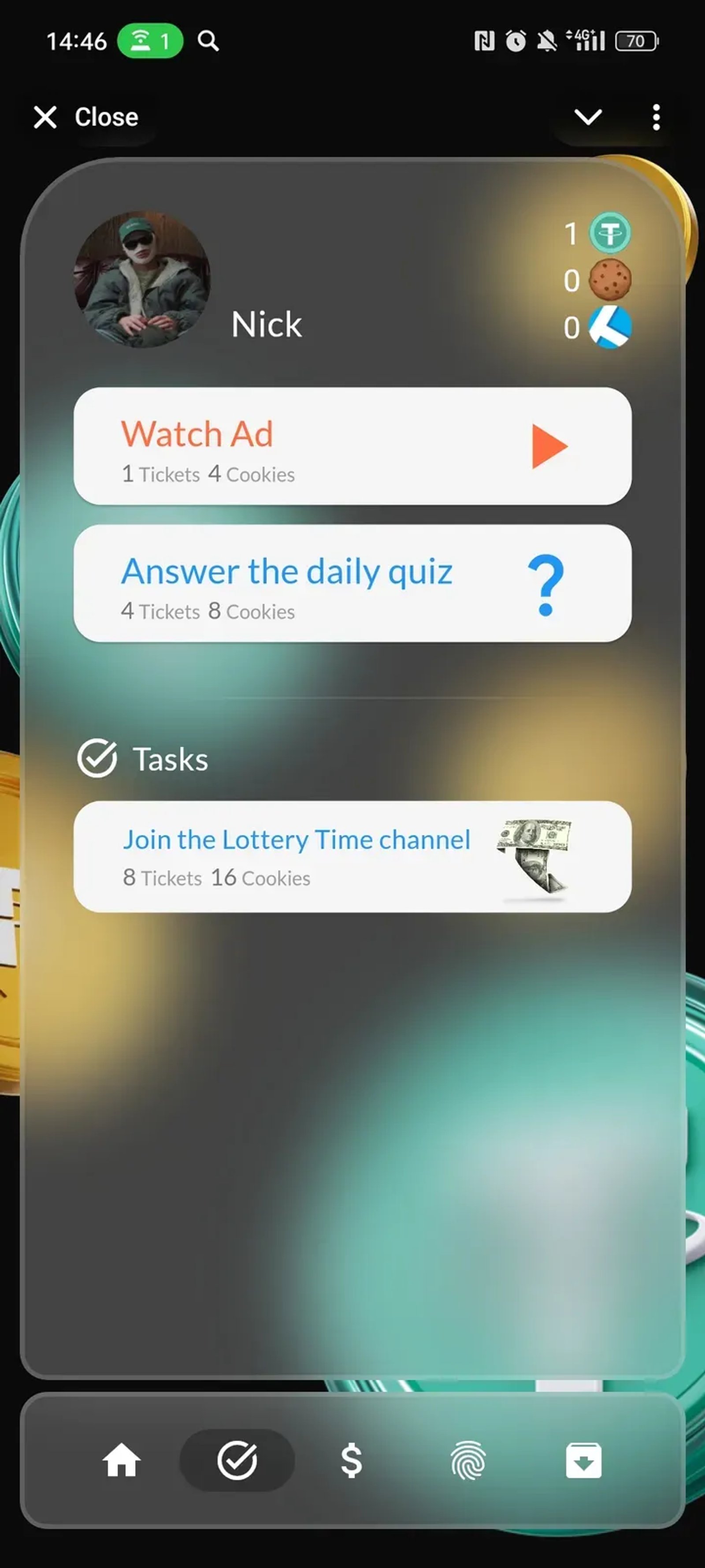 Lottery Time в Телеграм — скриншот 2