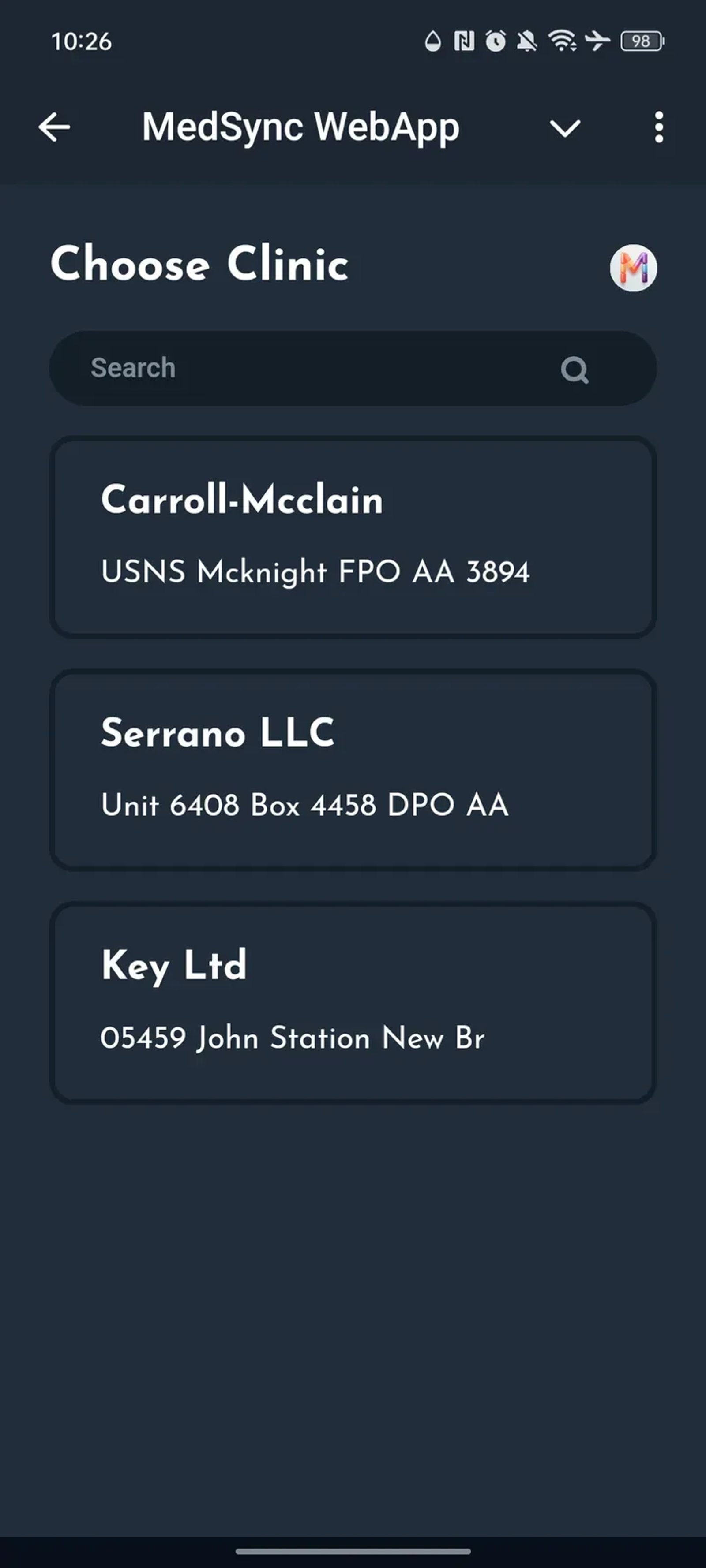 MedSync WebApp в Телеграм — скриншот 4