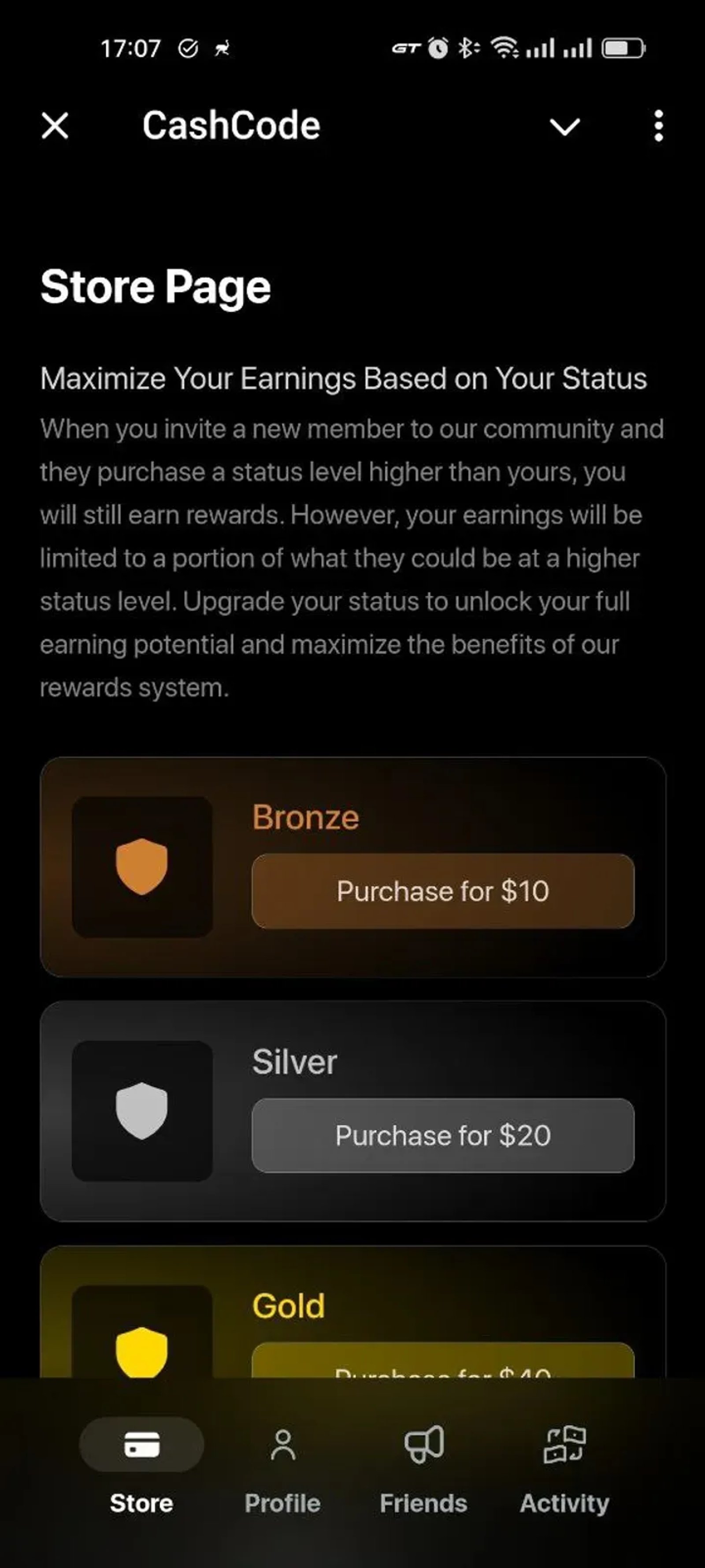 CashCode в Телеграм — скриншот 1