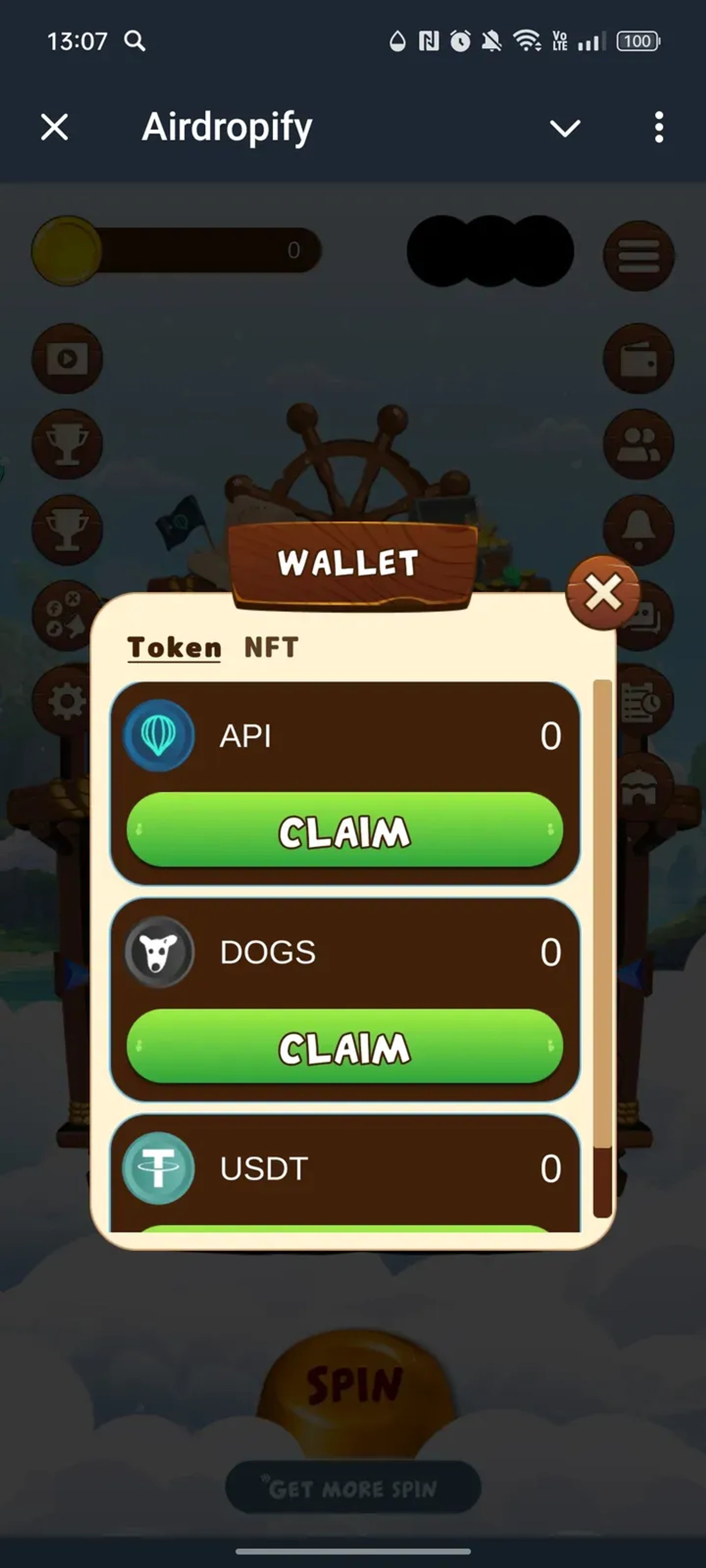 Airdropify в Телеграм — скриншот 3