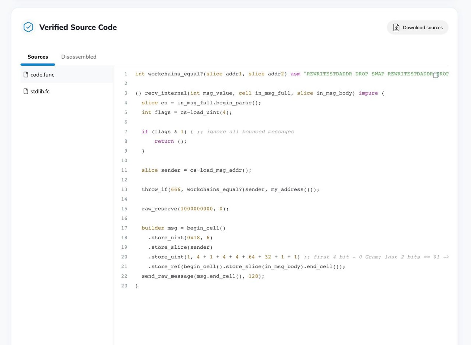 TON Verifier в Телеграм — скриншот 3