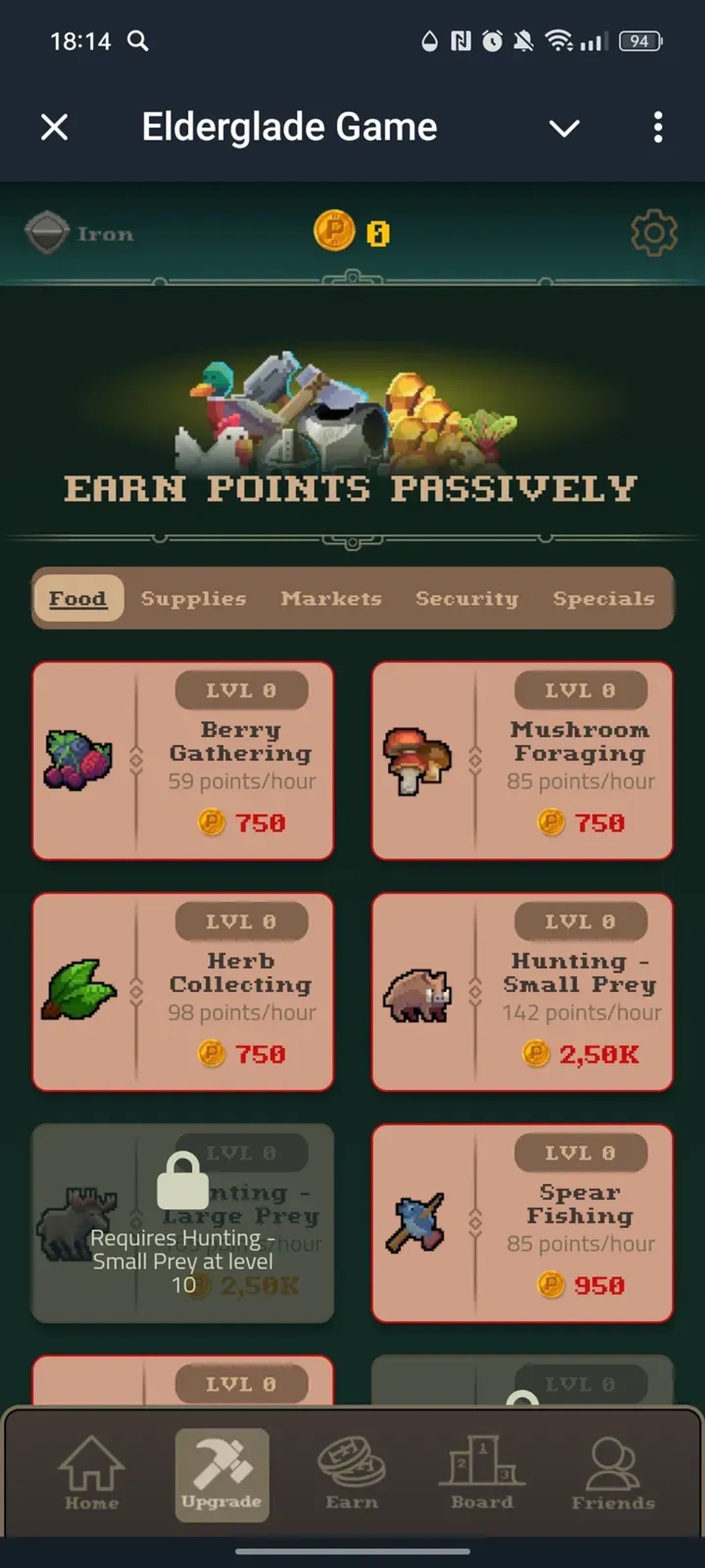 Elderglade Game в Телеграм — скриншот 2