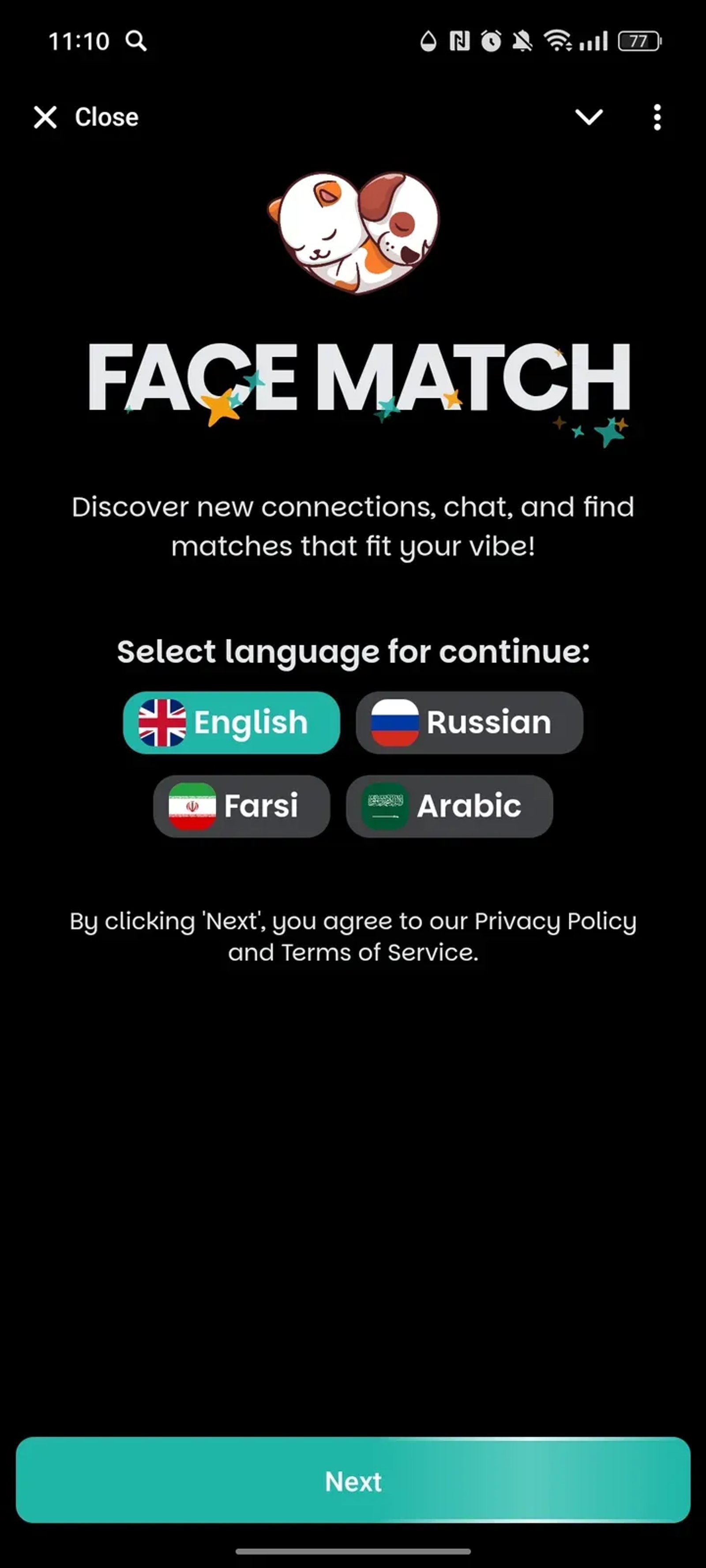 Face Match - Dating app в Телеграм — скриншот 1