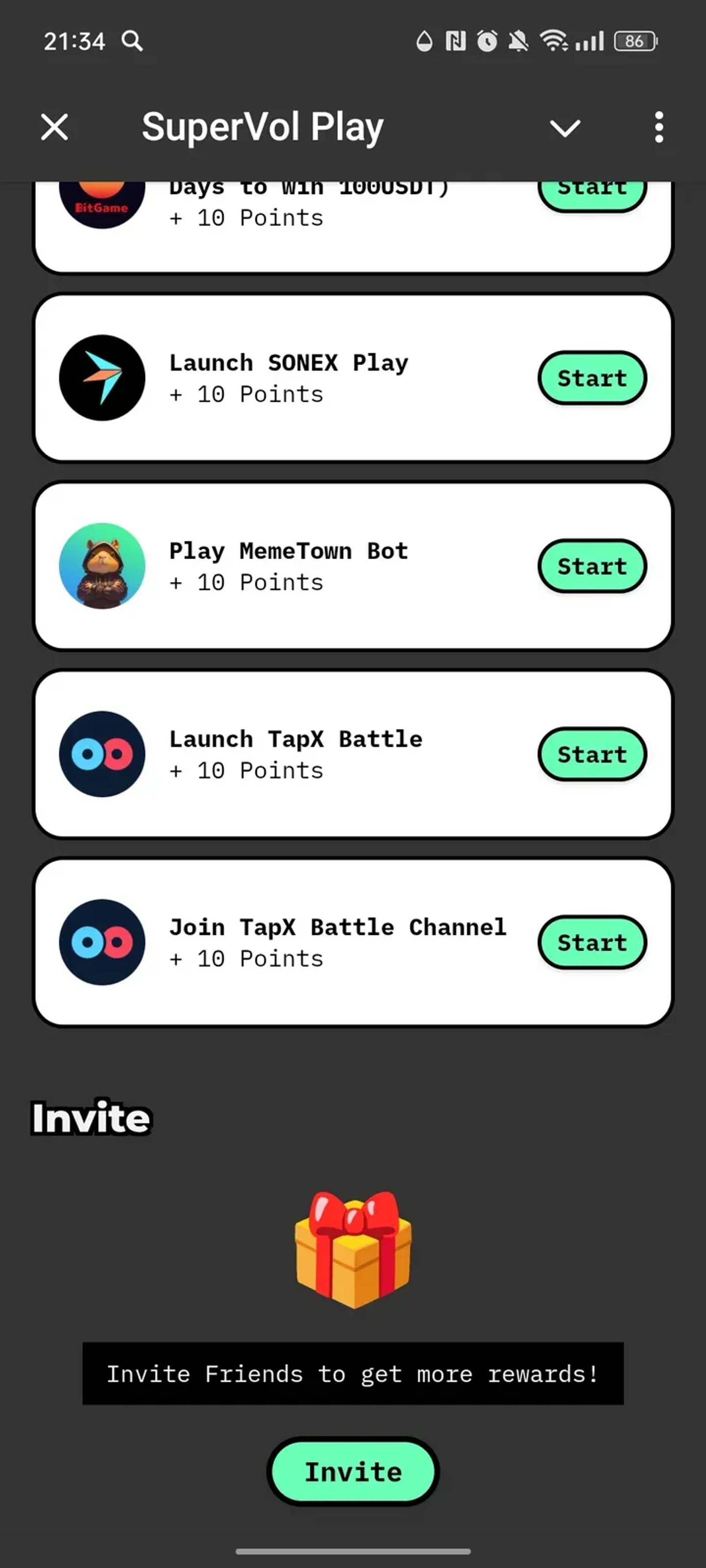 SuperVol Play Telegram Screenshot 3