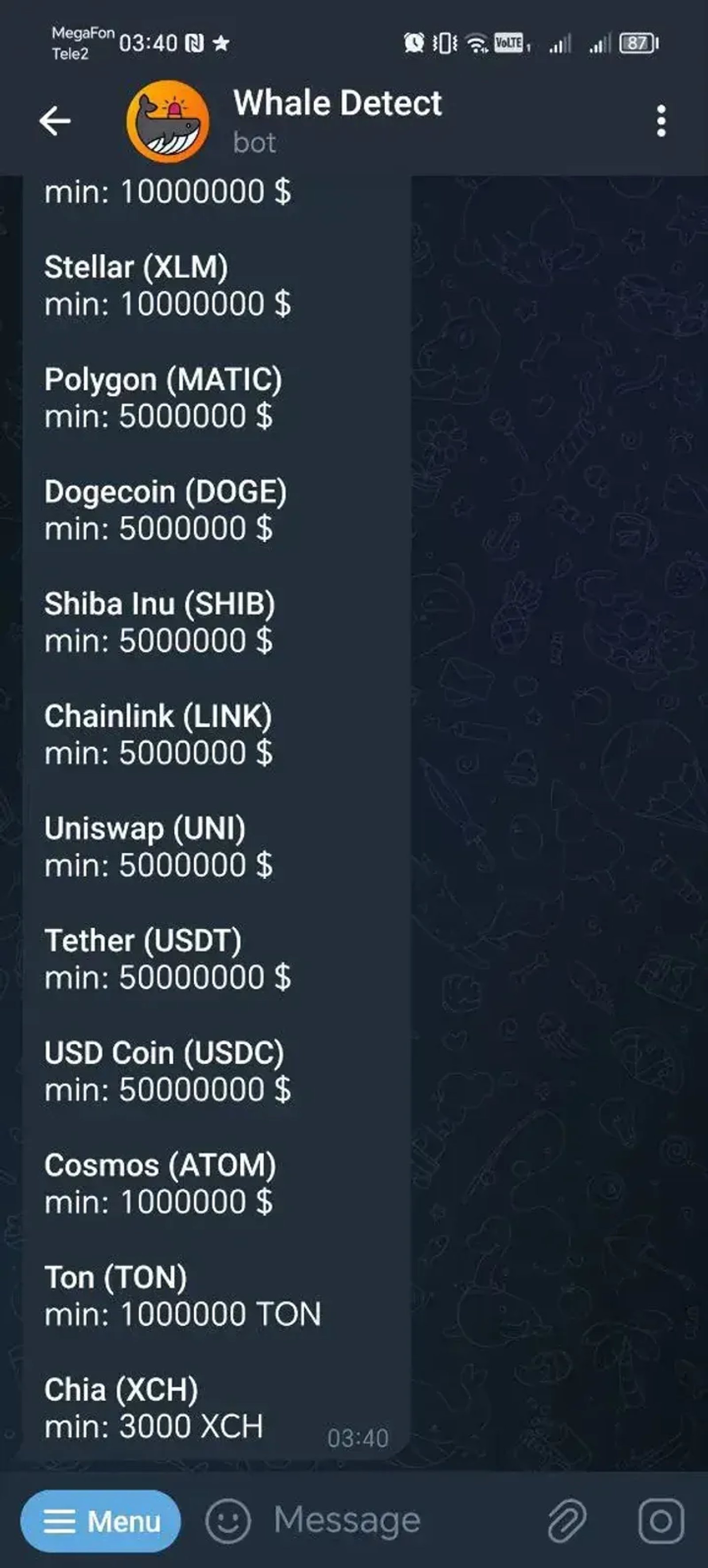 Whale Detect Telegram Screenshot 4