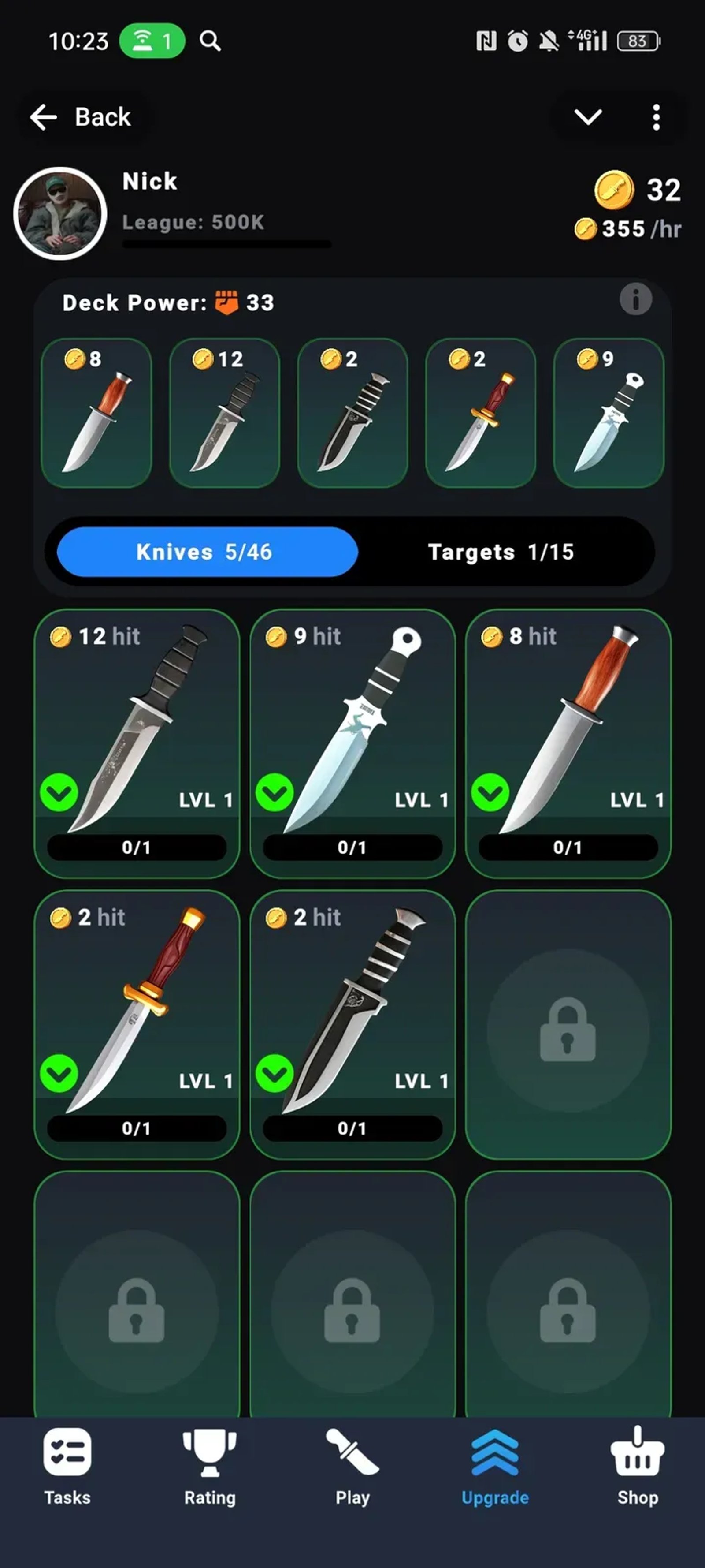 Knife Drop 🔪💰 в Телеграм — скриншот 2