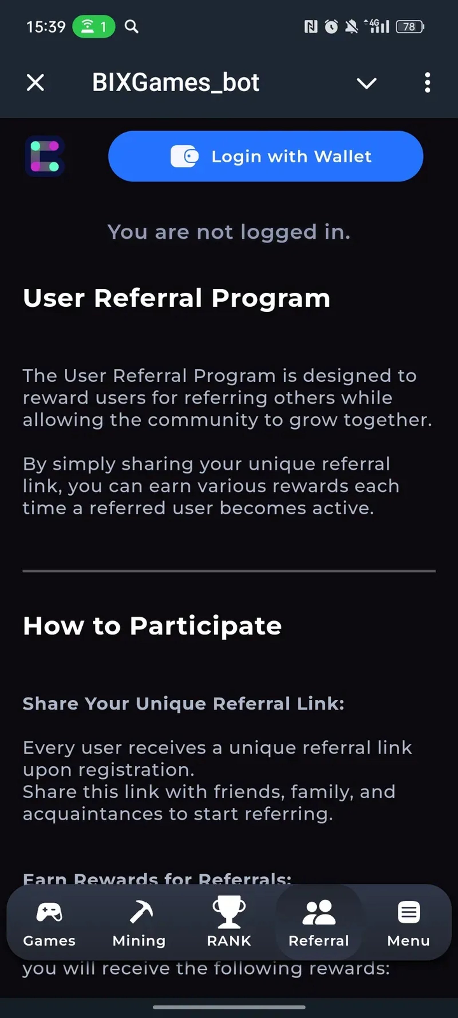 BIXGames_bot Telegram Screenshot 4
