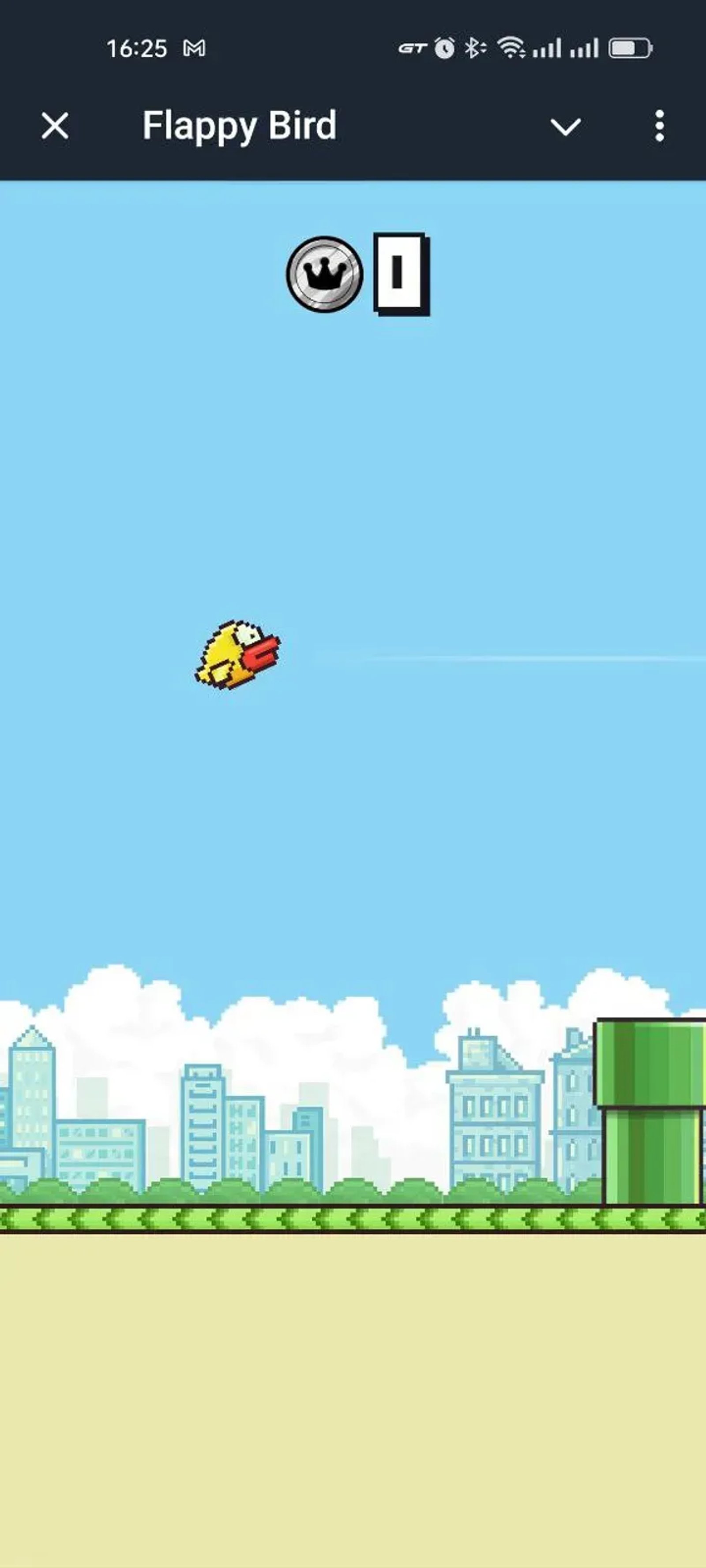 Flappy Bird в Телеграм — скриншот 1