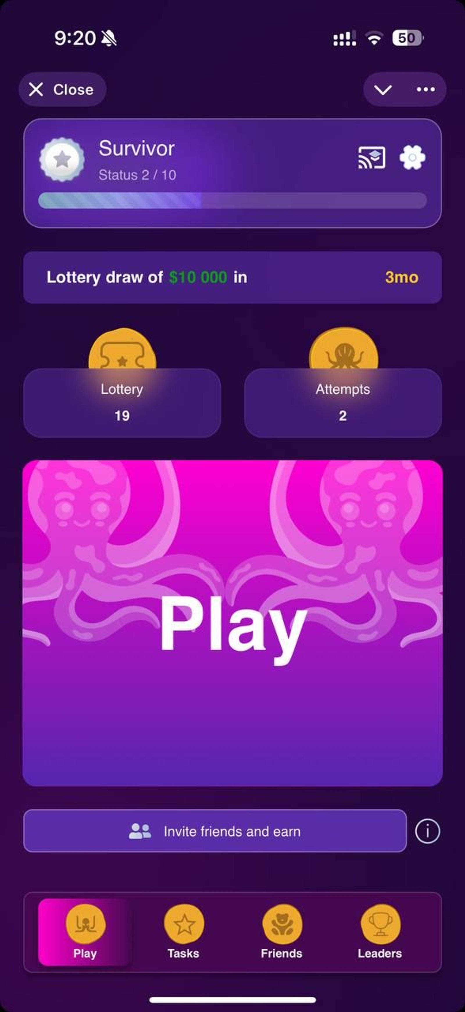 Squid fighter в Telegram — скриншот 3