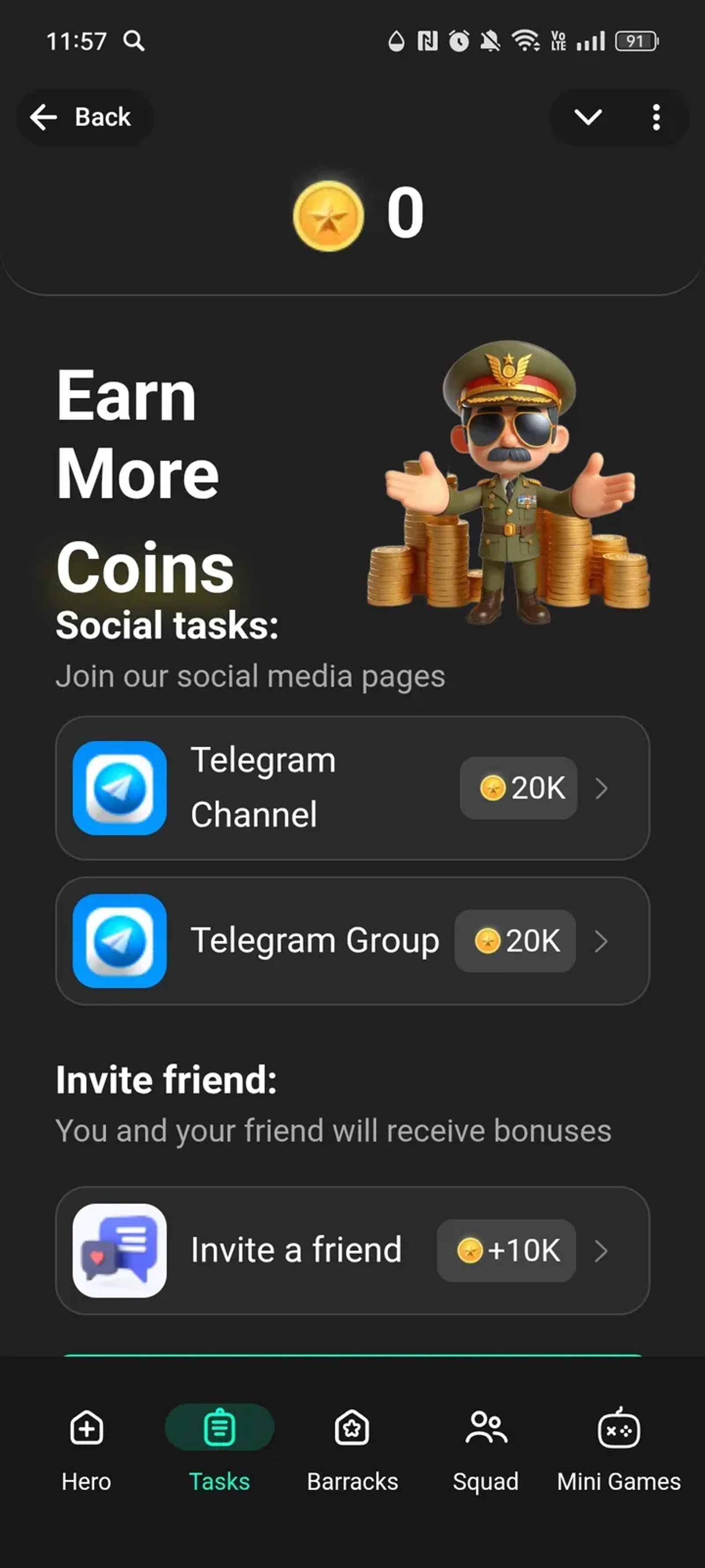 WarCoin в Телеграм — скриншот 2