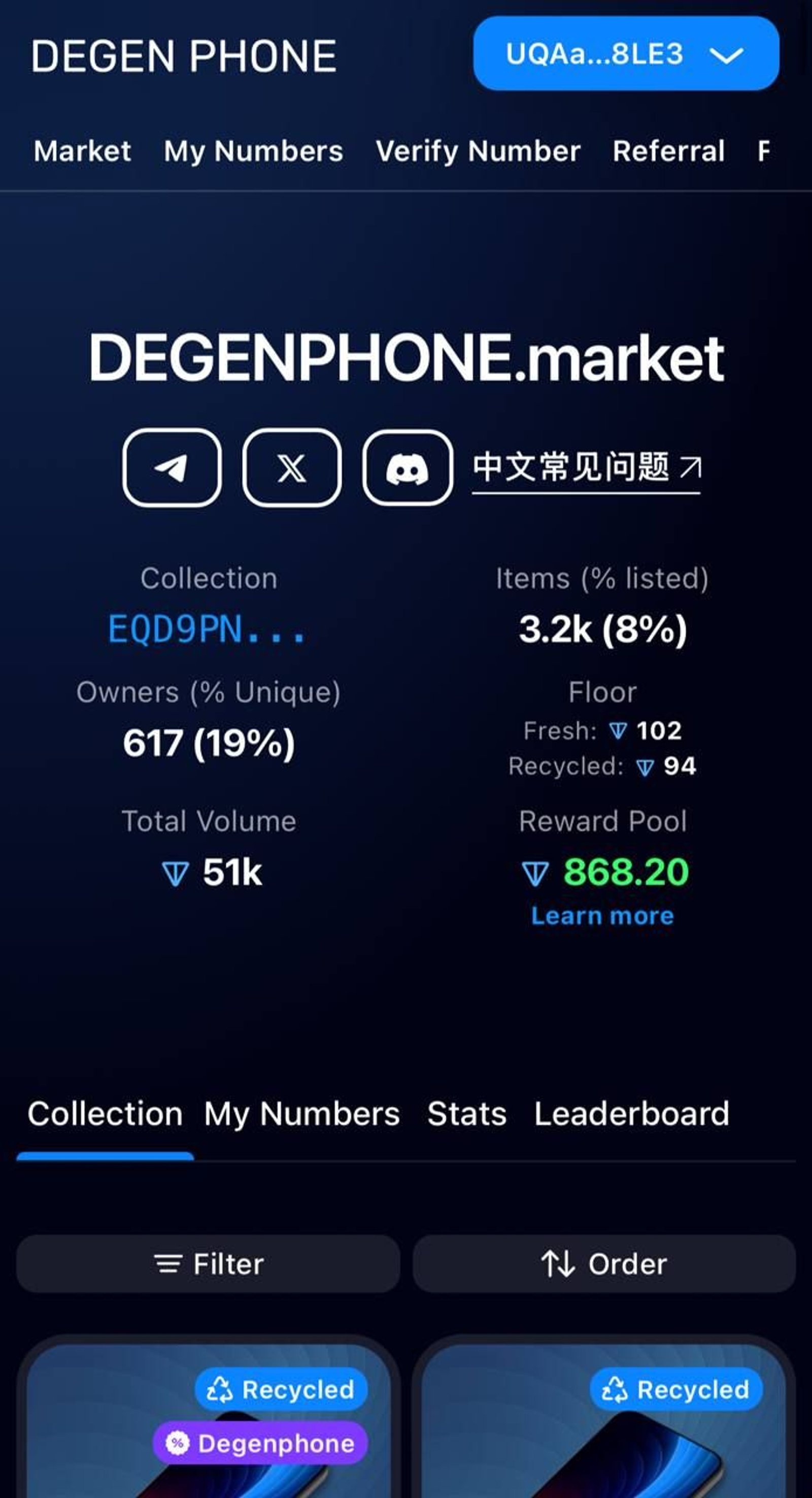 DEGENPHONE Telegram Screenshot 1