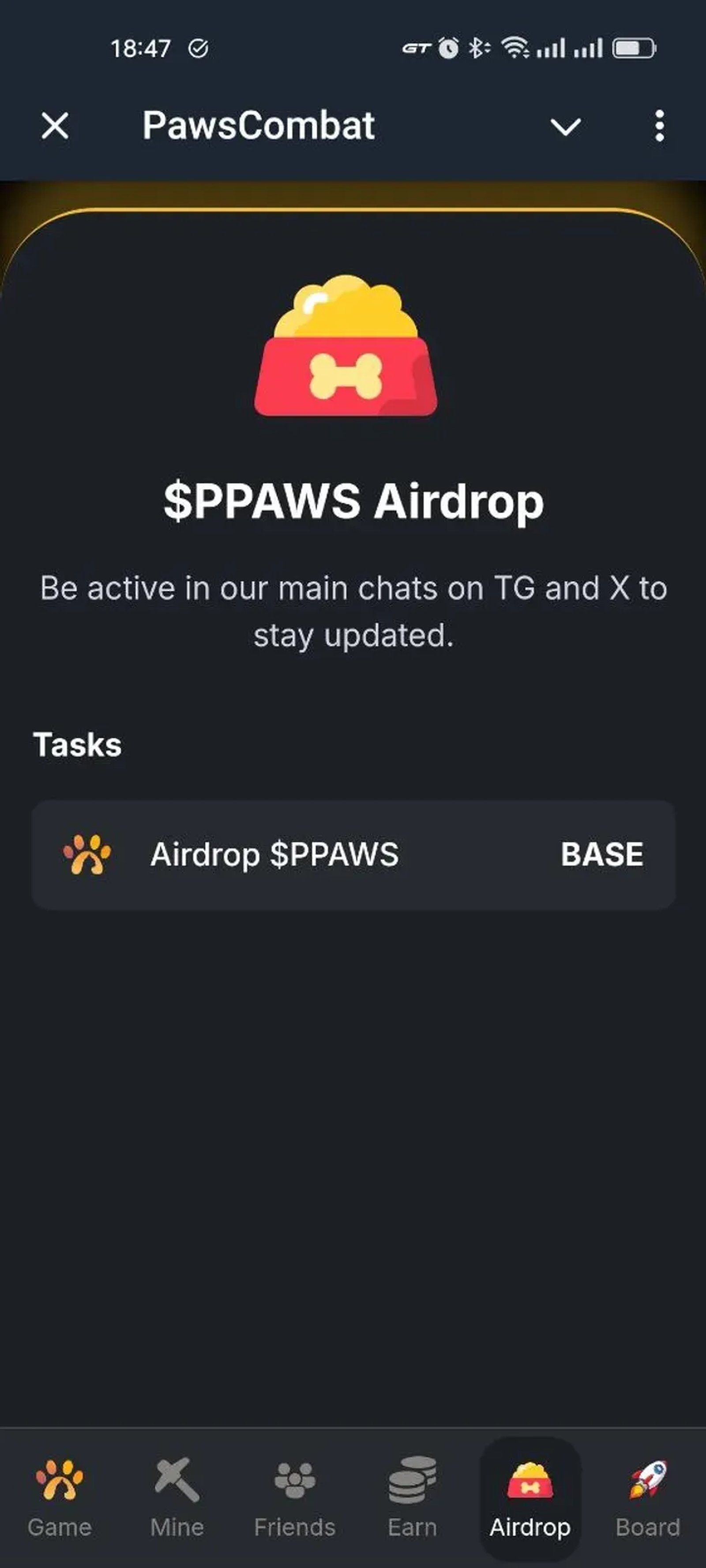 PawsCombat tApp Game в Телеграм — скриншот 6
