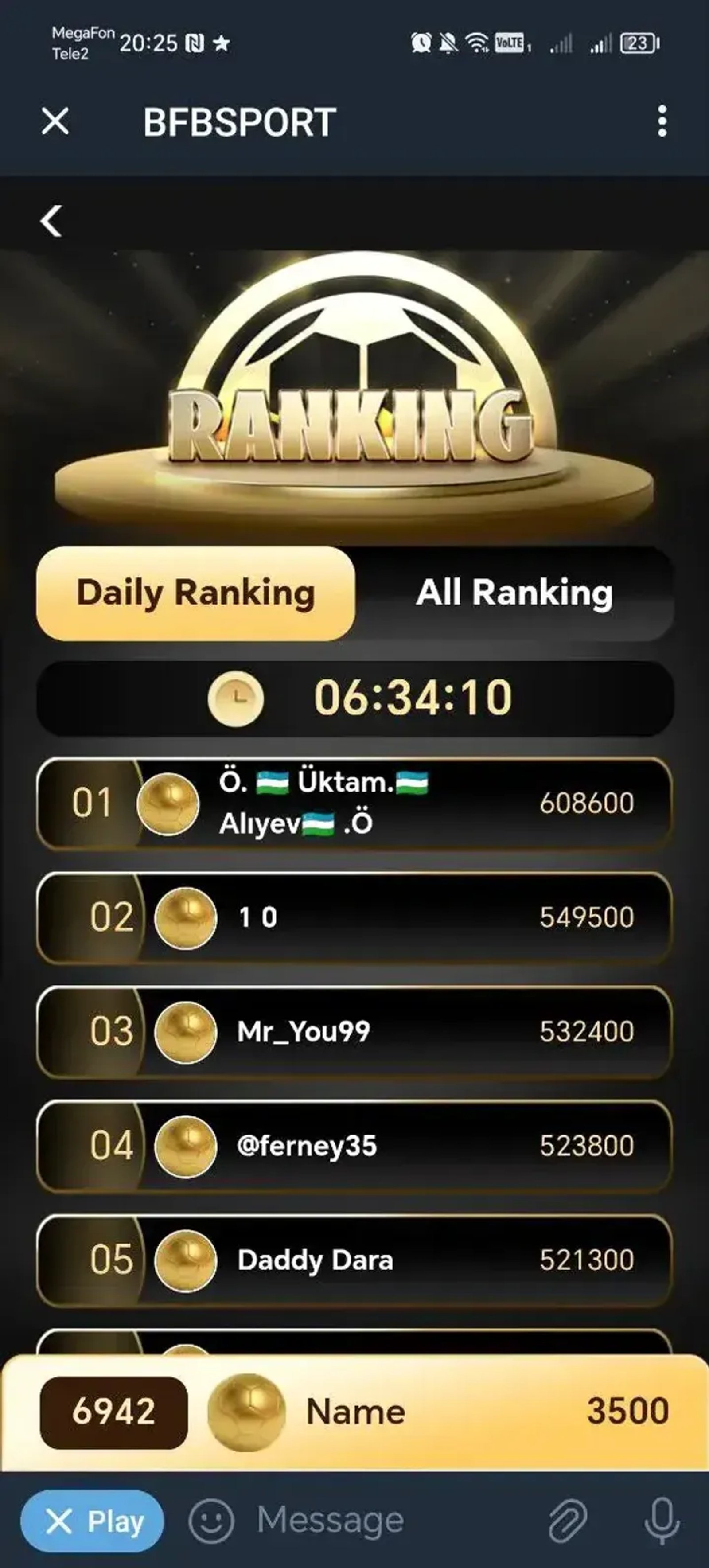 BFBSPORT в Телеграм — скриншот 2