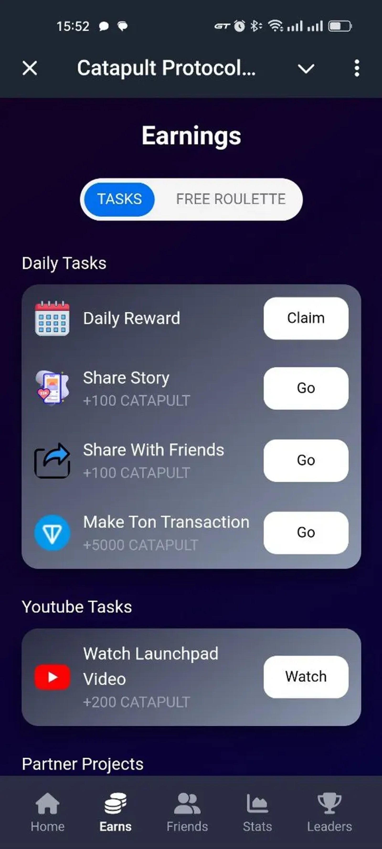 Catapult Protocol Bot в Телеграм — скриншот 5